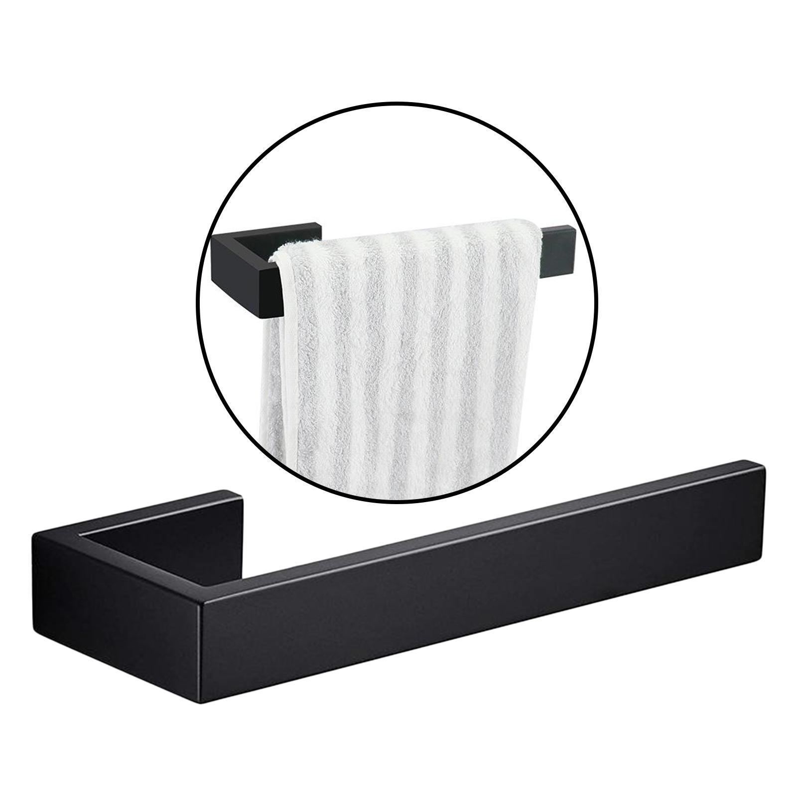 Stainless Steel Wall Mount Towel Rack Bar Tissue Paper Holder Home Bedroom