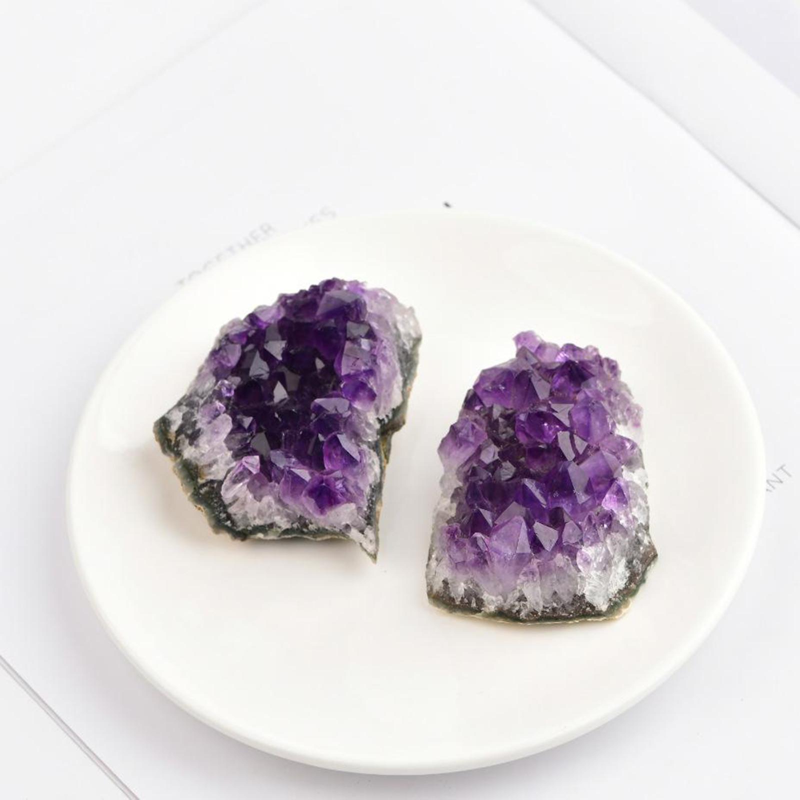 Natural Raw Amethyst Quartz Geode Druzy Collection Cluster Specimen 10-20g