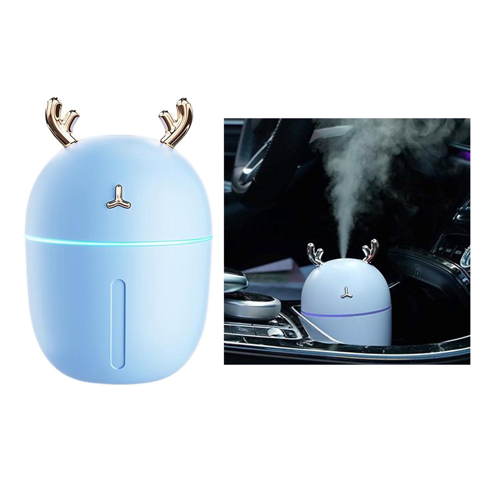 300ML Mini Humidifier Cute Essential Oil Diffuser Air Purifier Blue 2