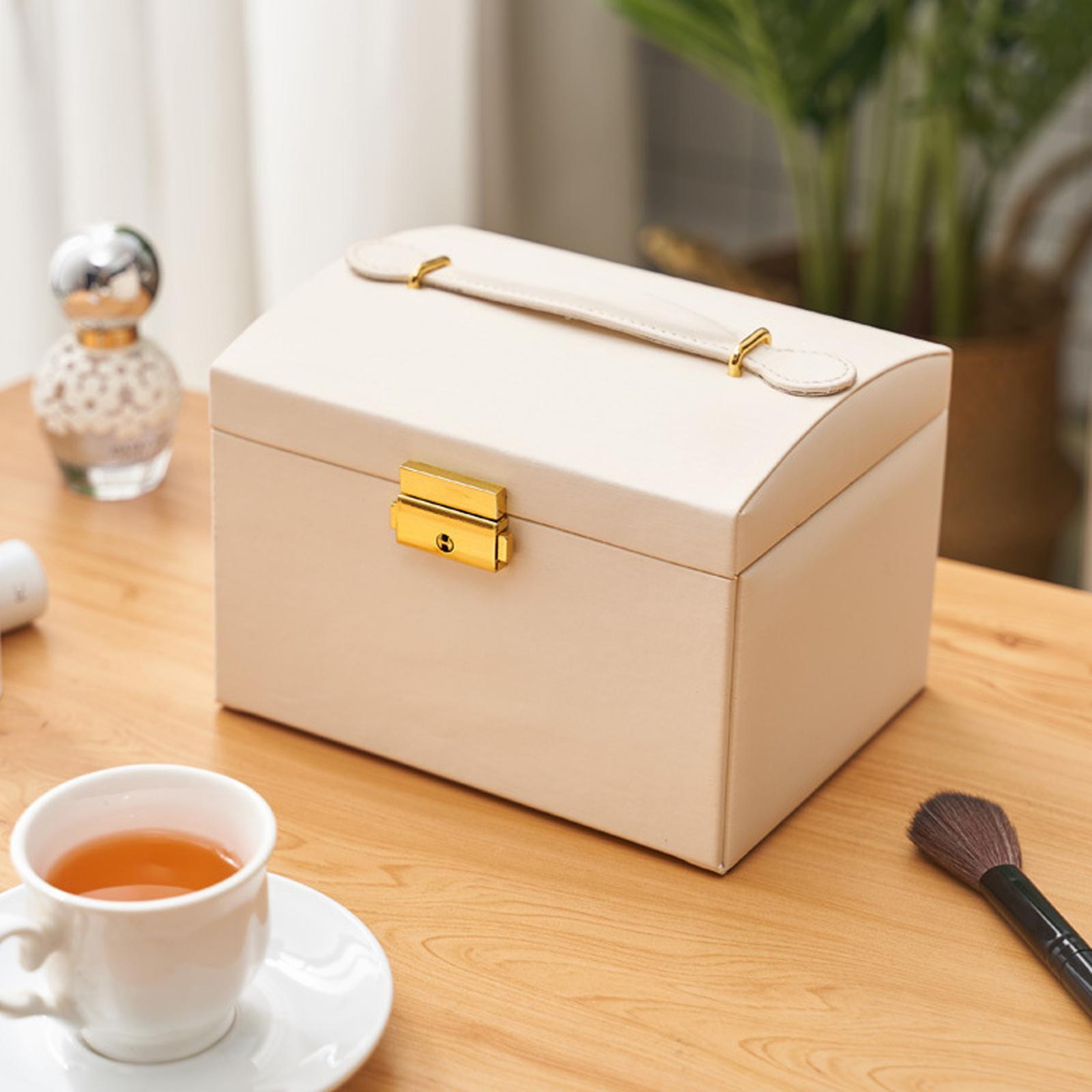 Creative Jewelry Storage Box Trinket Boxes Organizer Decorative Red