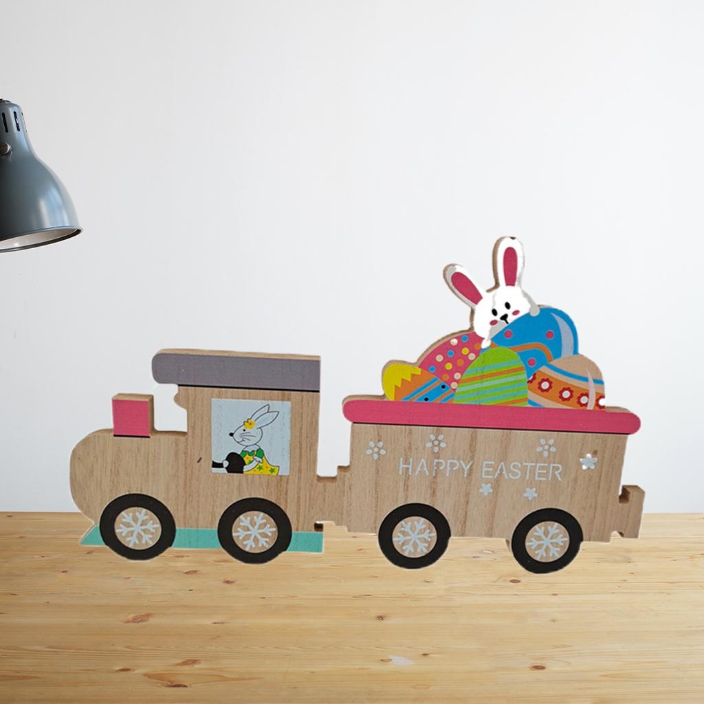 Easter Bunny Ornaments Art Craft Figurine for Party Office Table Pink 