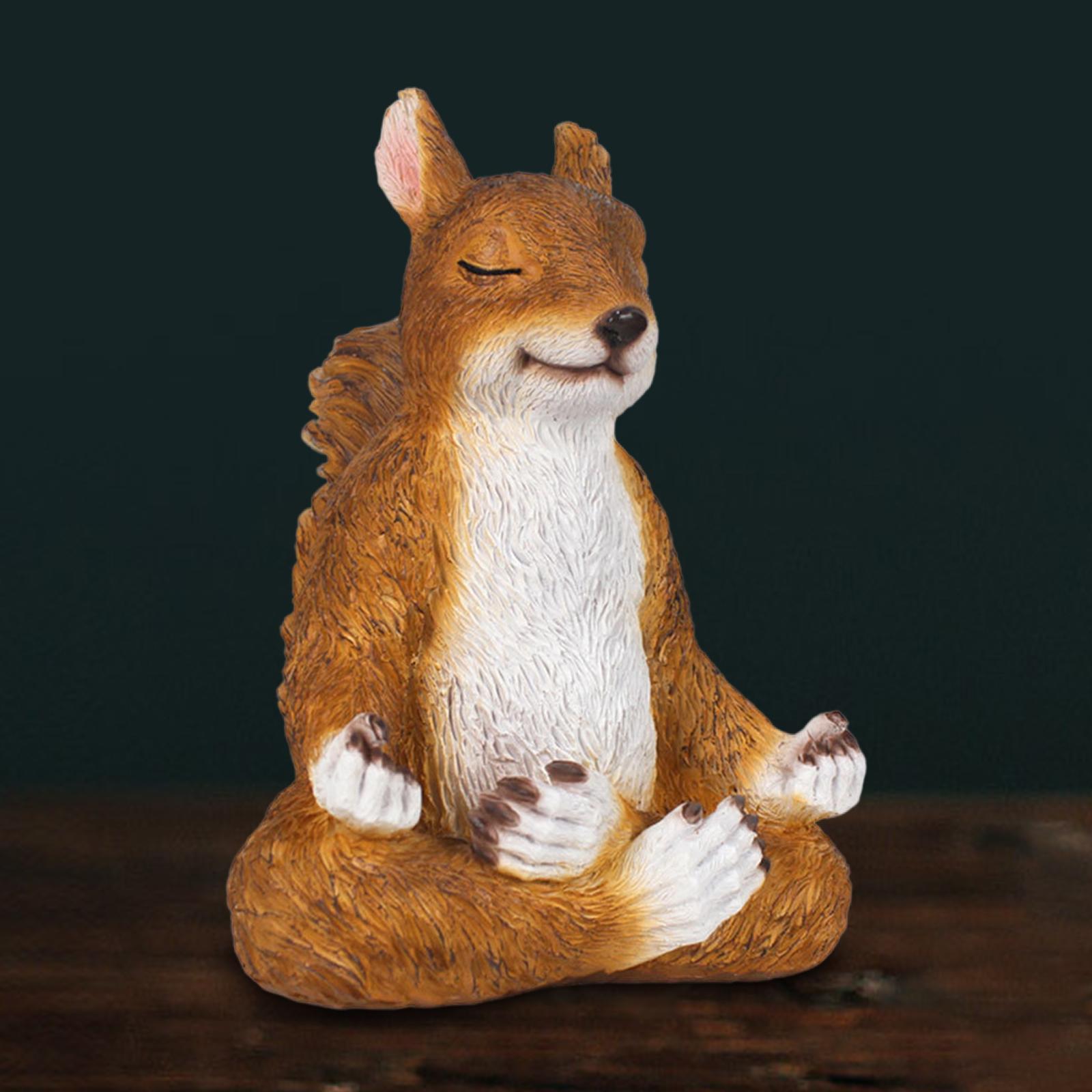 Squirrel Statue Sculptures Figurines Modern Living Room Home Accessories