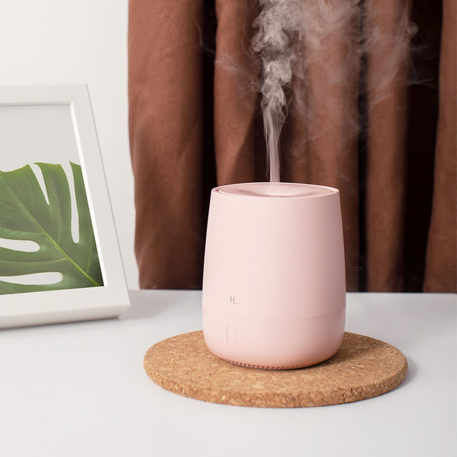 Mini Ultrasonic Aroma Diffuser USB Essential Oil Diffuser LED Home  Pink