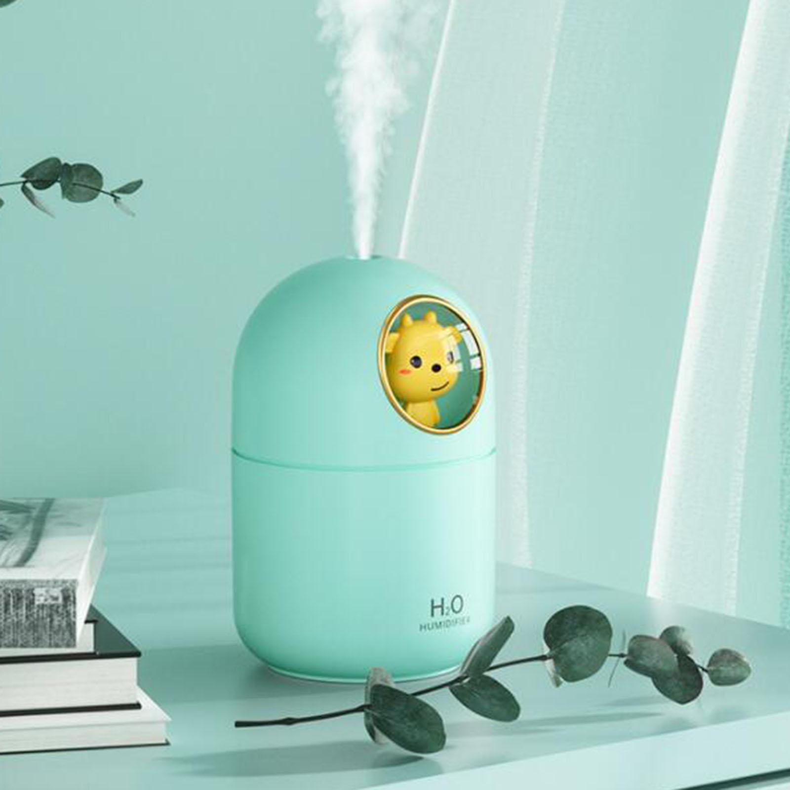 Air Humidifier USB Mist Purifier Cool Mist Diffuser LED Night Light Silent