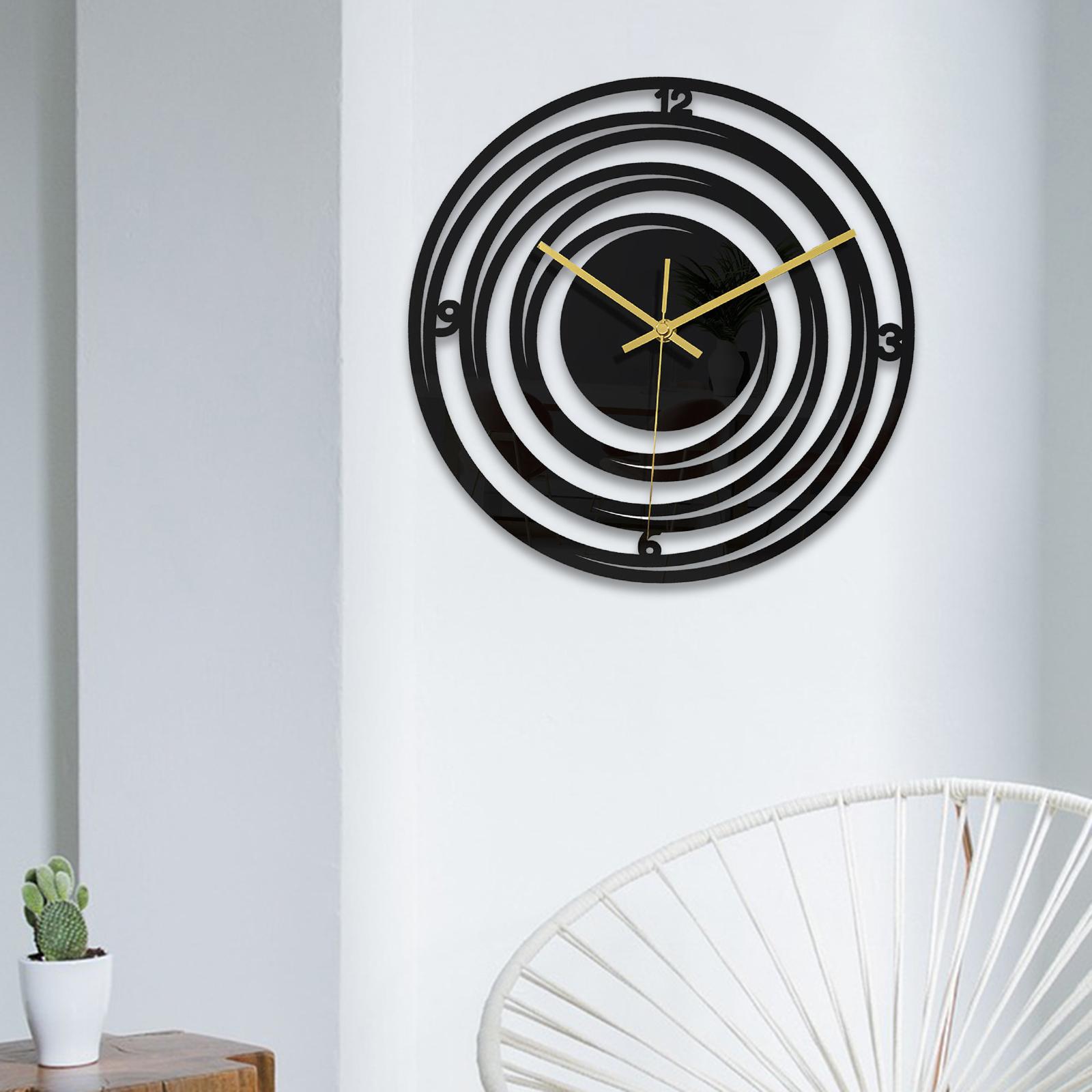 Minimalist Wall Clock Battery Operated Bedroom Art Design Silent Clocks D