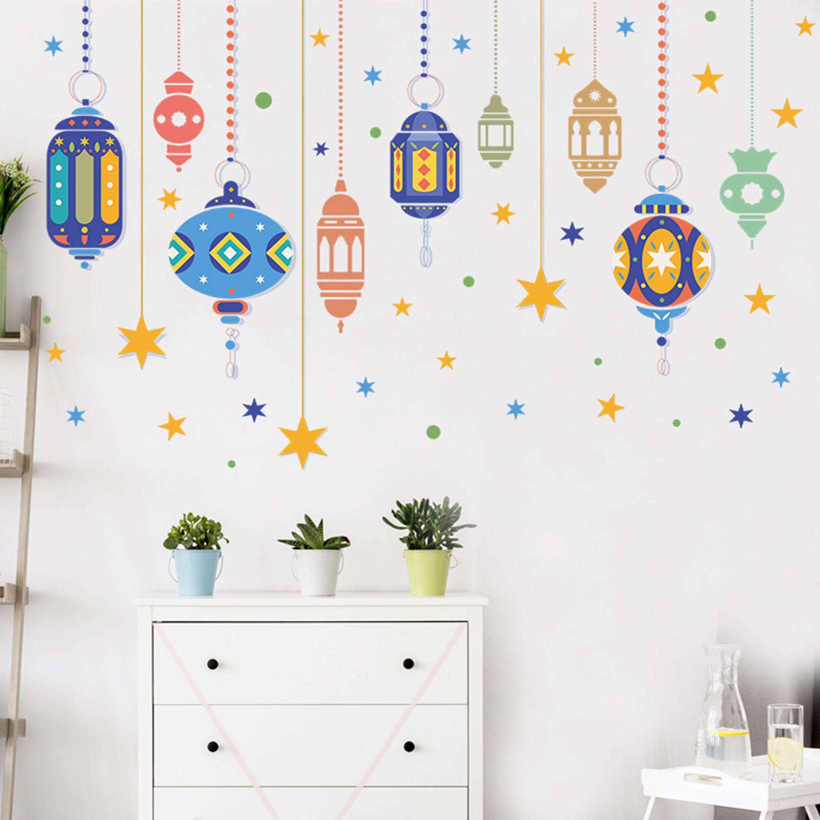 Muslim Ramadan Kareem Wall Stickers Decals PVC Material for Living Room