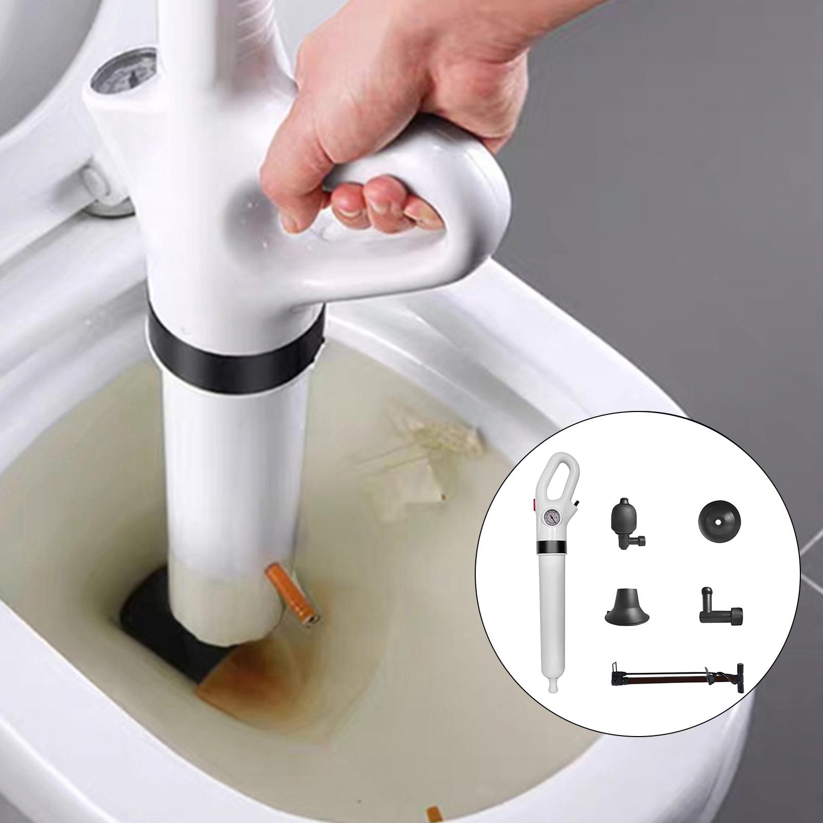 Bathroom Air Drain Blaster Gun Drain Plunger Set Multi Function Efficient