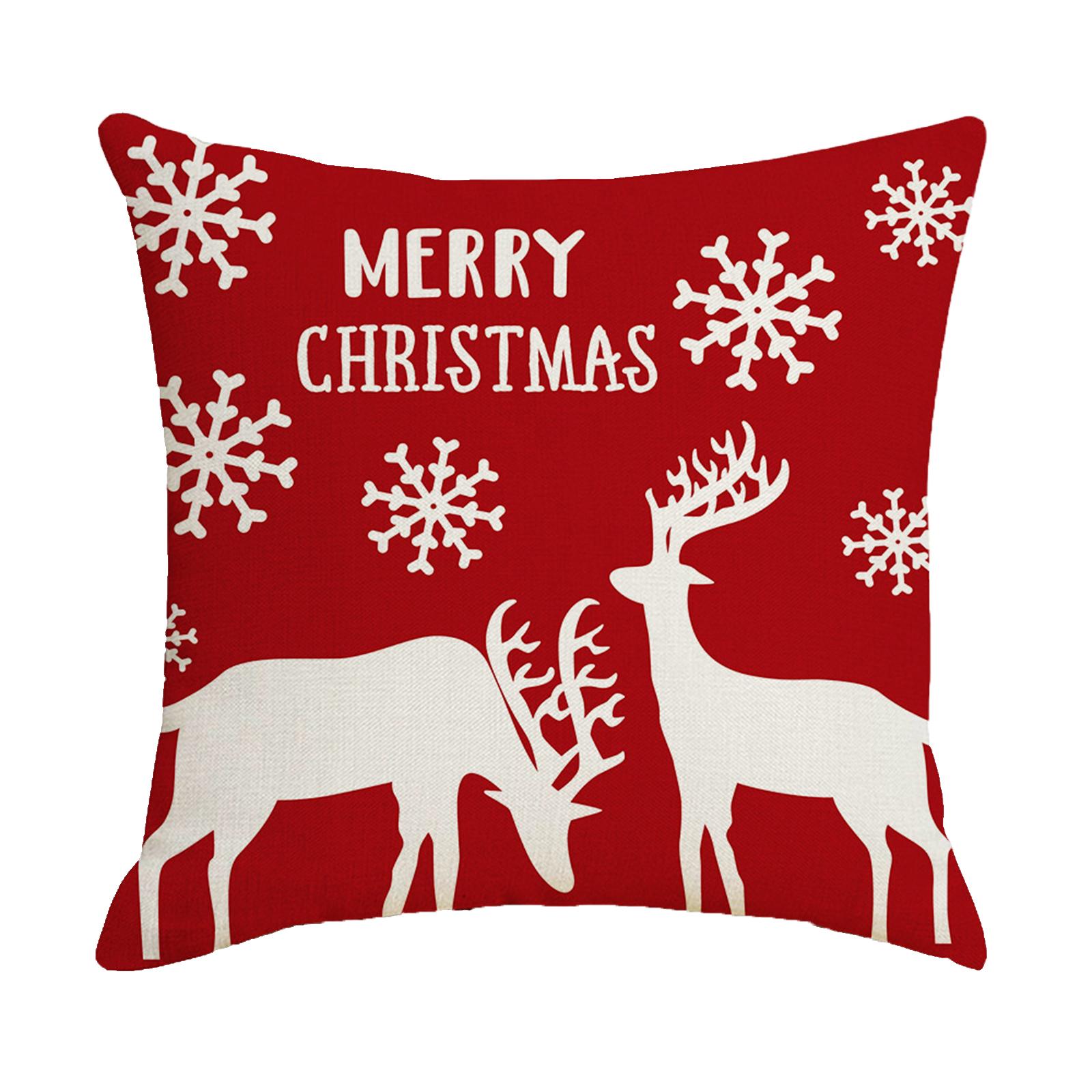 Pillow Cover Protective Christmas Pillow Case for Restaurant Gift Home Style P