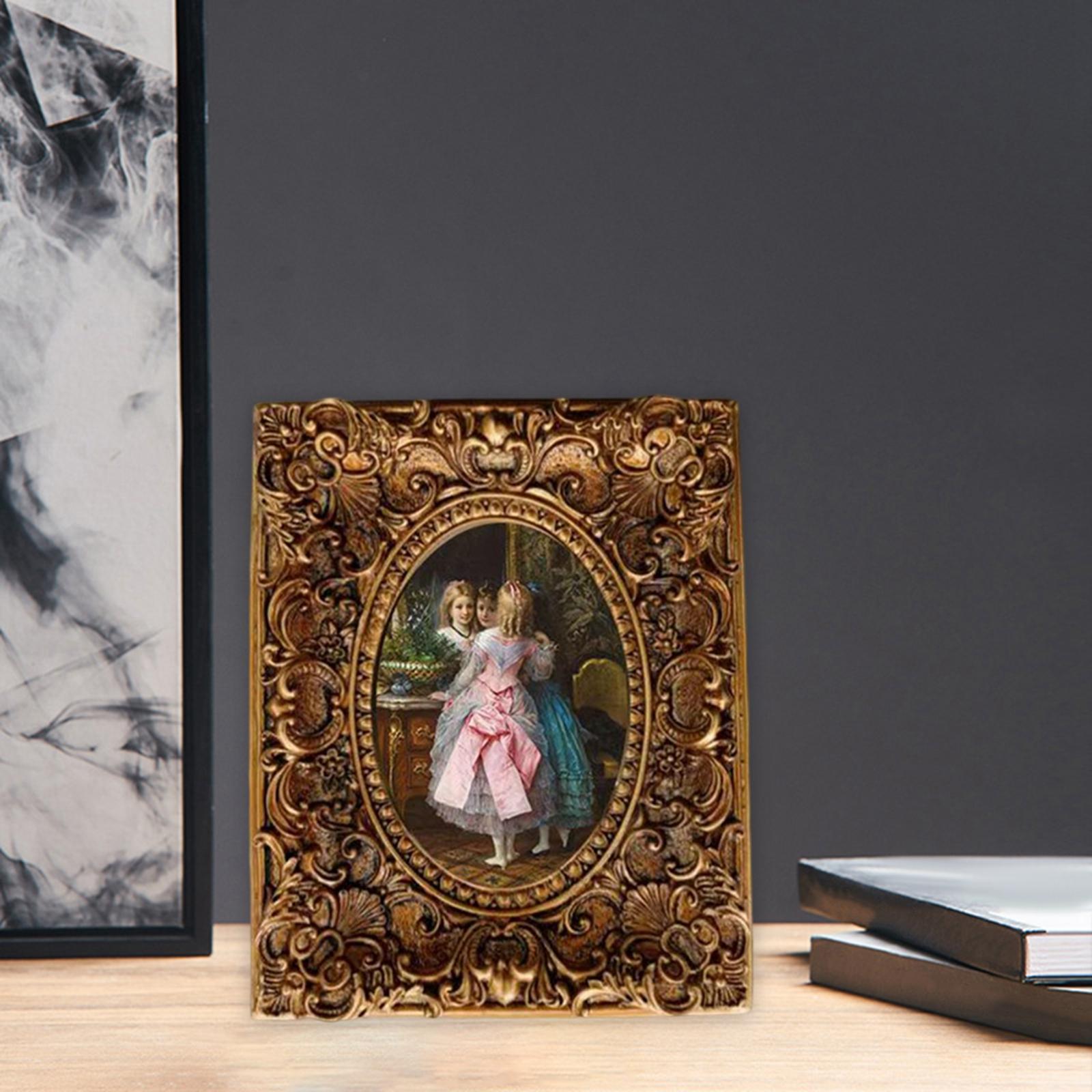 Resin Photo Frame Picture Display Holder for Hallway Living Room Christmas