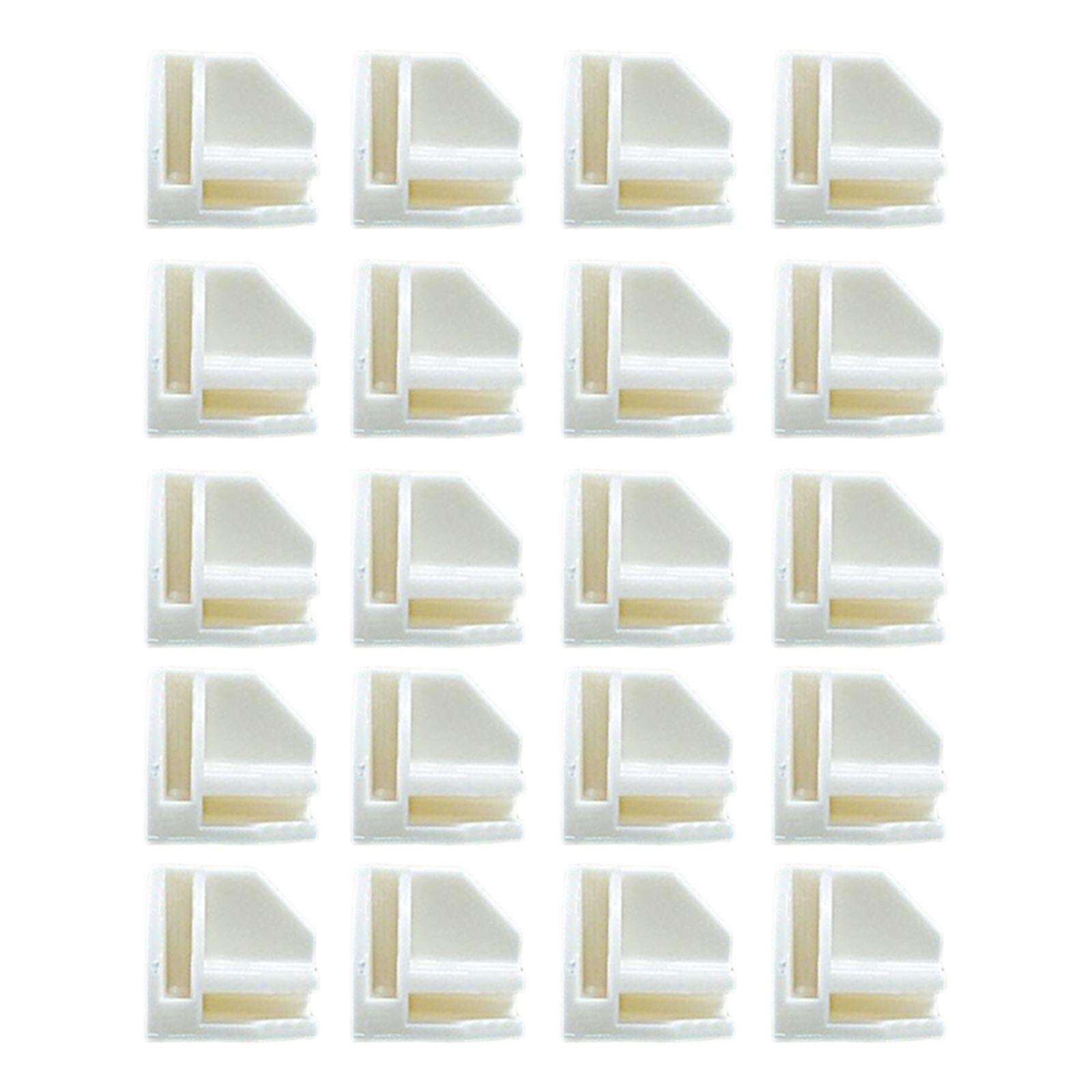 20x Wire Cube Connectors Repair Parts Grid Connectors Grid for Modular Organizer White Round