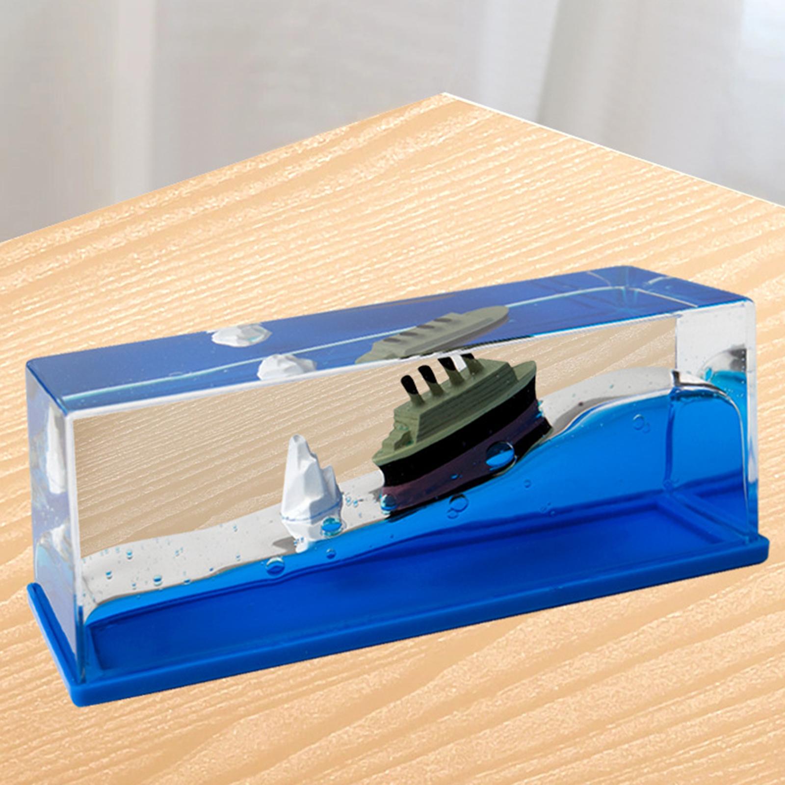 Ship Toy Figurine Floating Model living Room Desktop