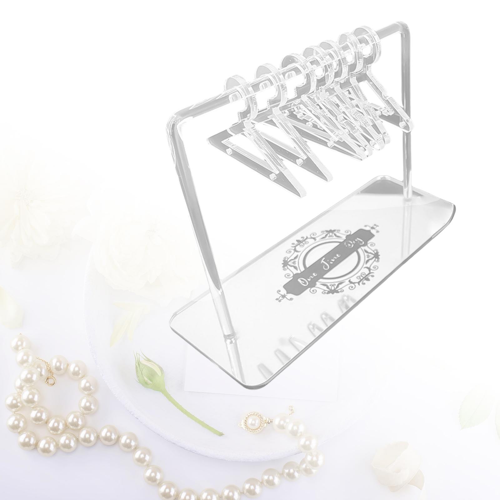 Detachable Acrylic Earring Hanger Rack Storage Display Stand for Women Girls Clear