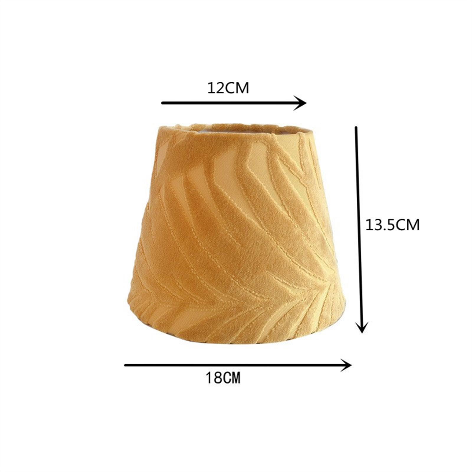 Fabric Lamp Shade Easy to Use Accs DIY Lamp Cover for Tea House Wall Bedside Yellow