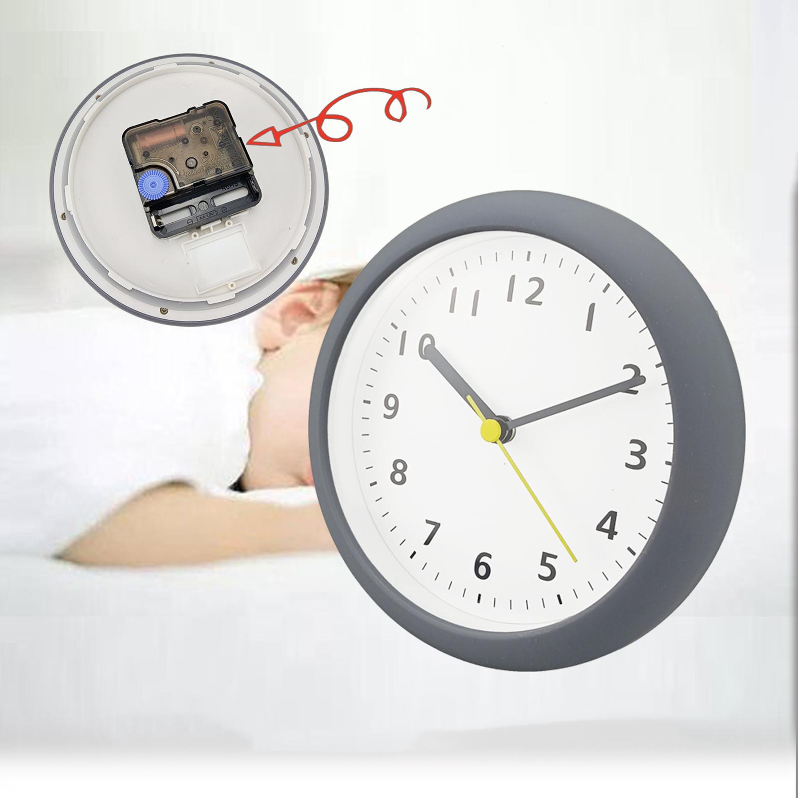 Bathroom Clock Waterproof Suction Cup Wall Clock Modern Hanging Clock