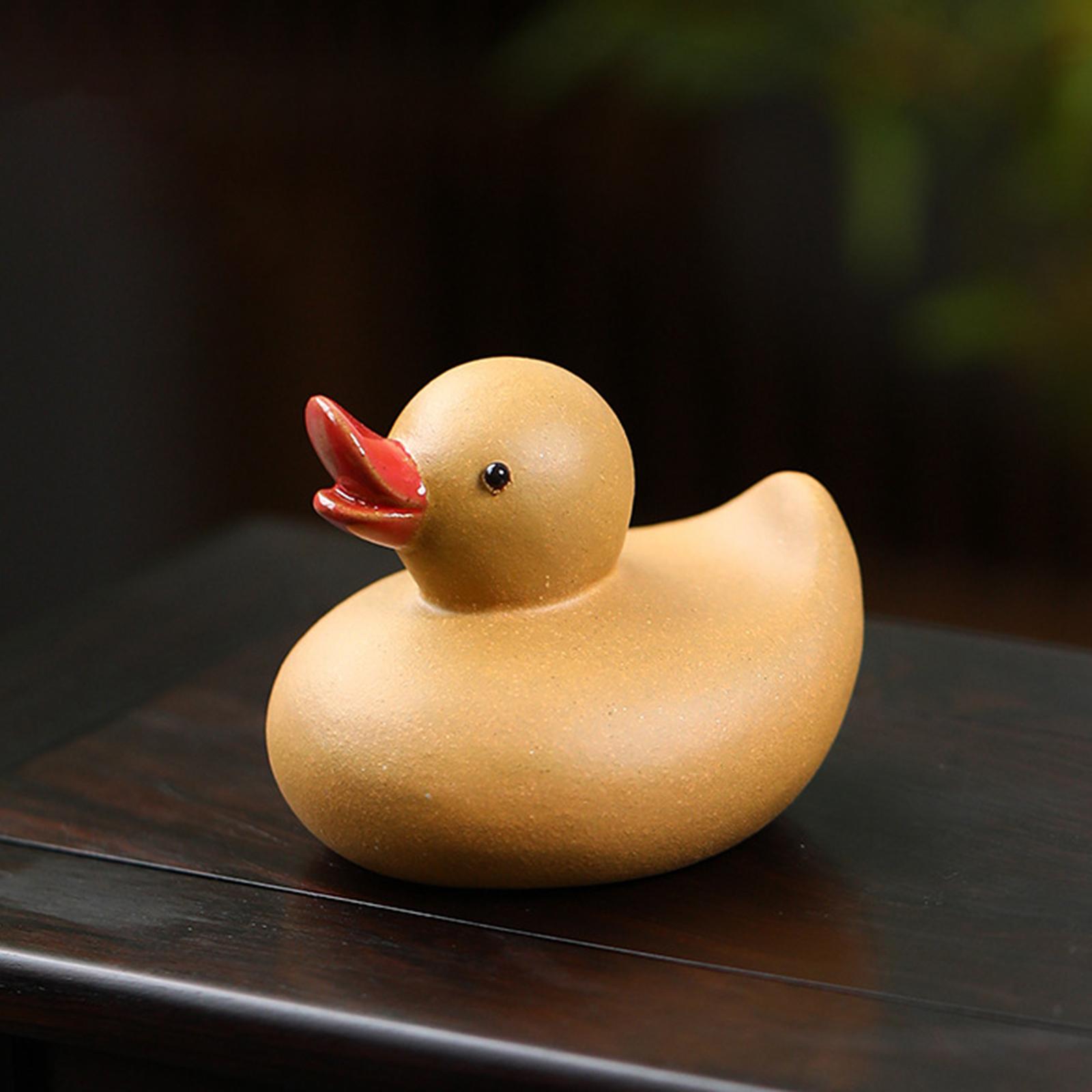 Duck Statue Animal Sculpture Bookshelf Dorm Housewarming Small Duck Figurine