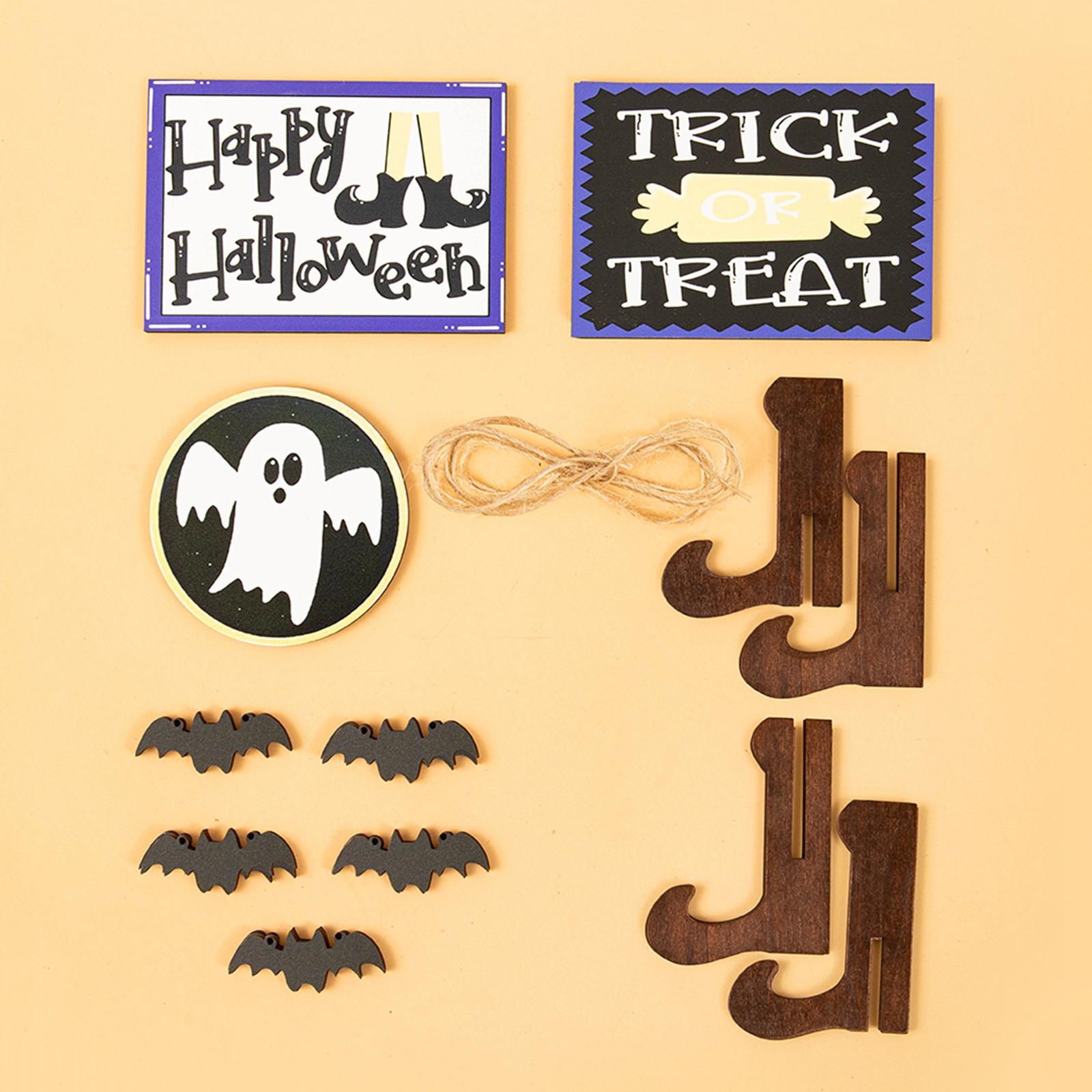 Halloween Tiered Tray Decorations Bookshelf for Restaurant Party Favors Dorm