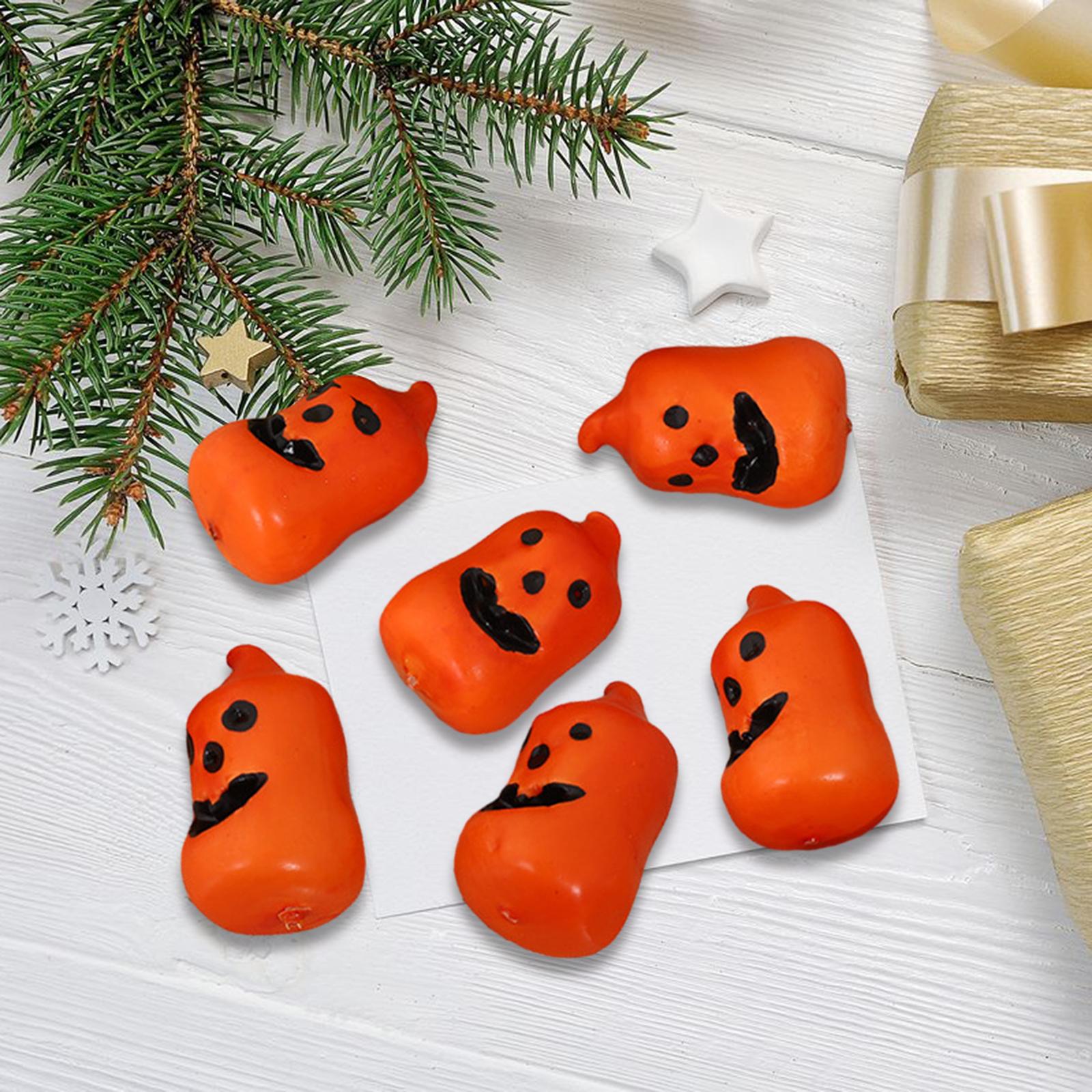 Artificial Pumpkins Vegetable Model Halloween Ornaments for Autumn Christmas Style C