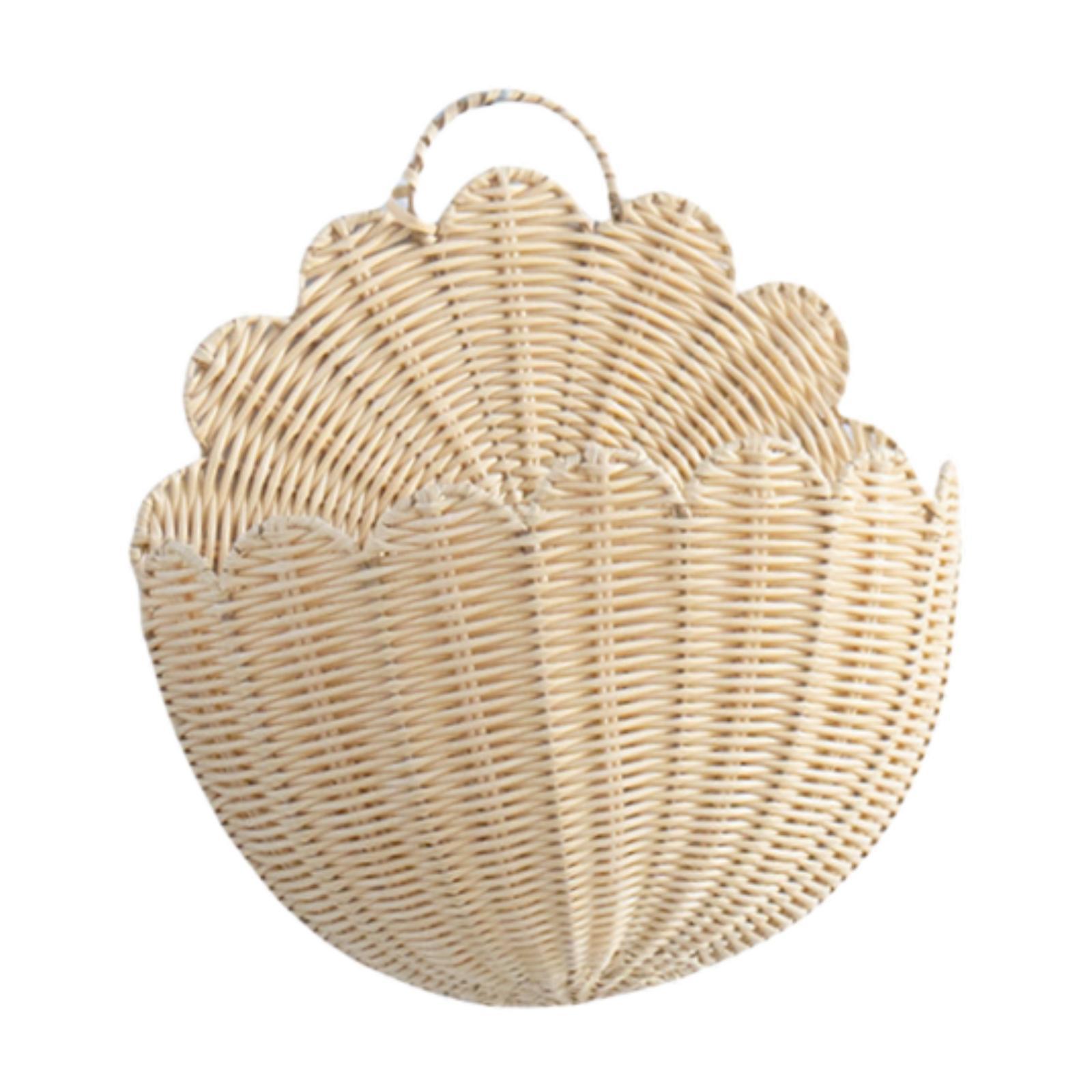 Wall Hanging Basket Imitation Rattan
