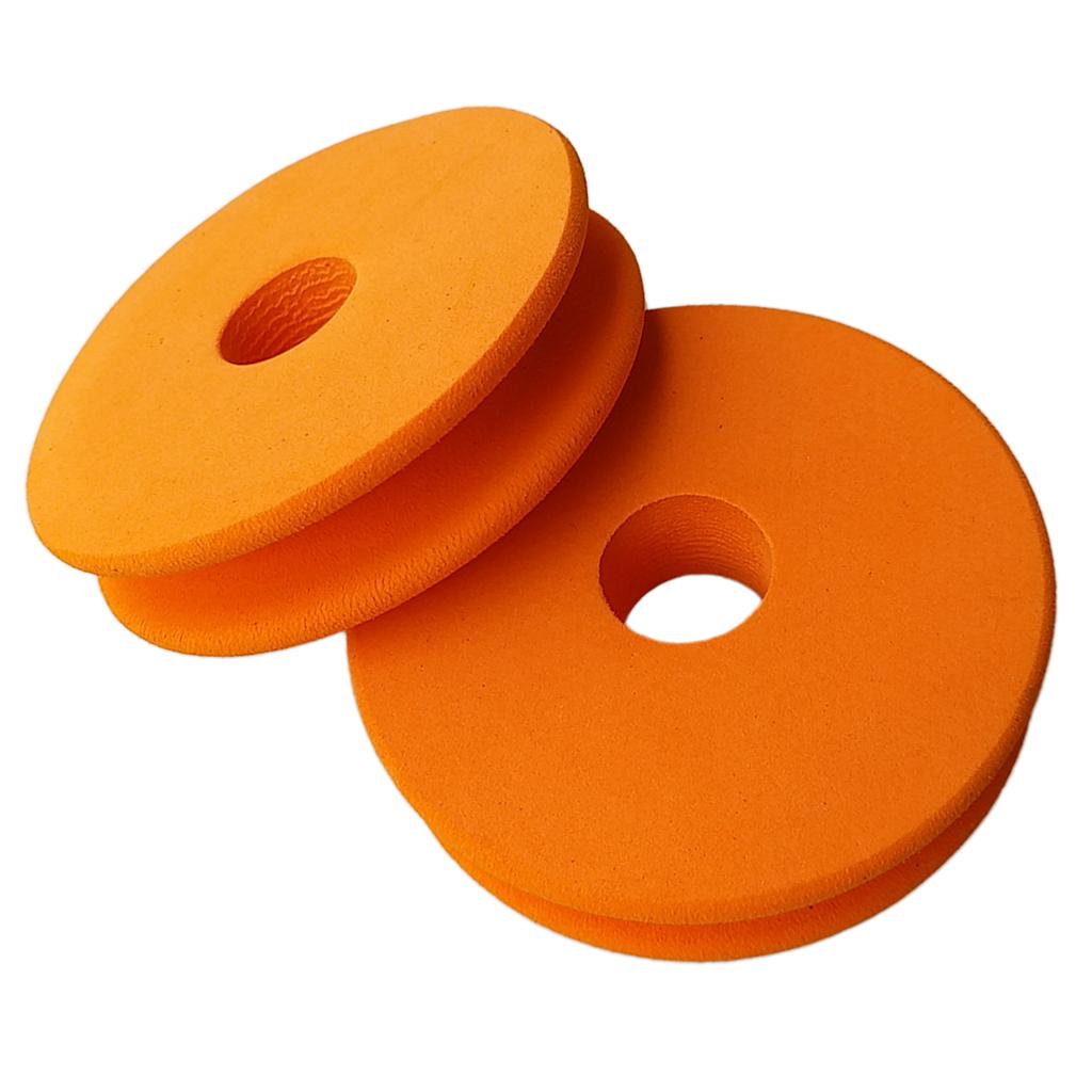 Pack of 2 Durable Foam Line Spools Winding Board Fishing Line Spools Orange