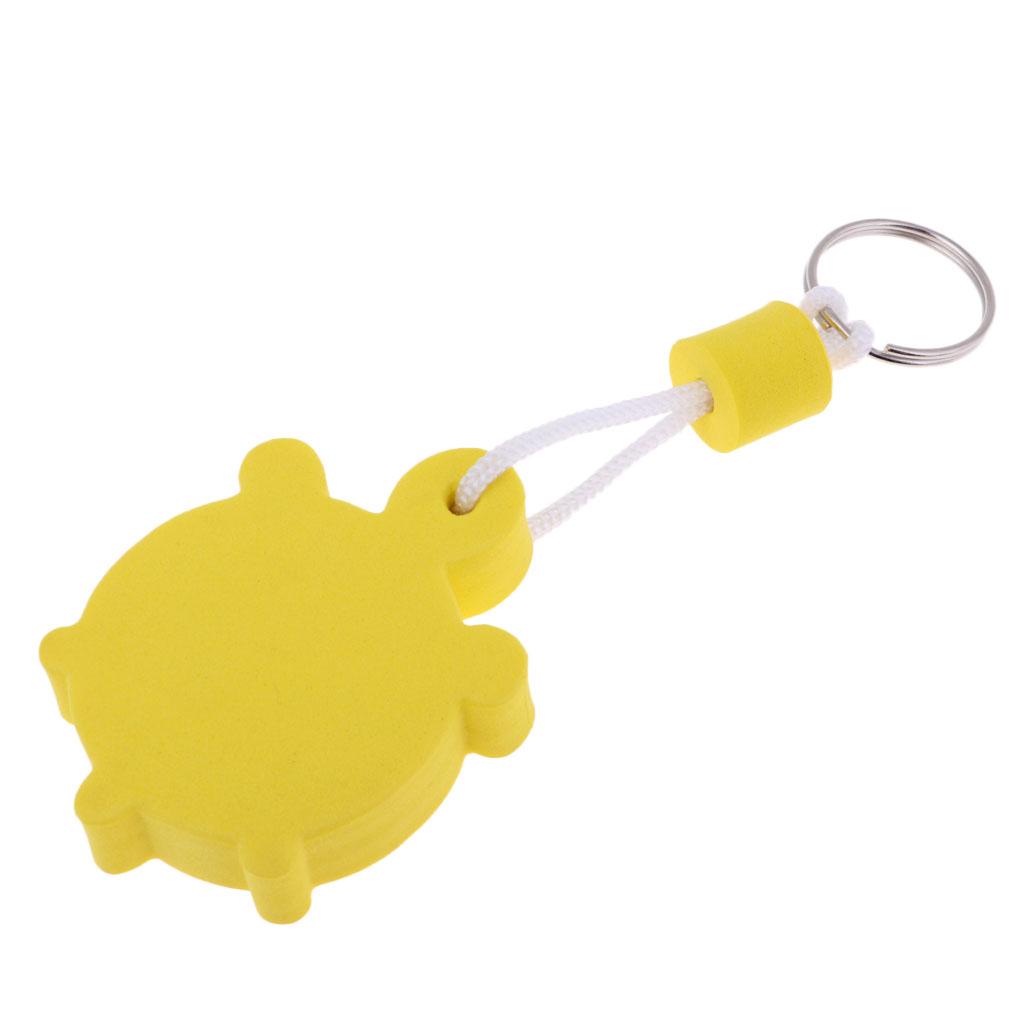 Yacht Sailing Boating Floating Key Ring Keyring Key Chain Tortoise Yellow