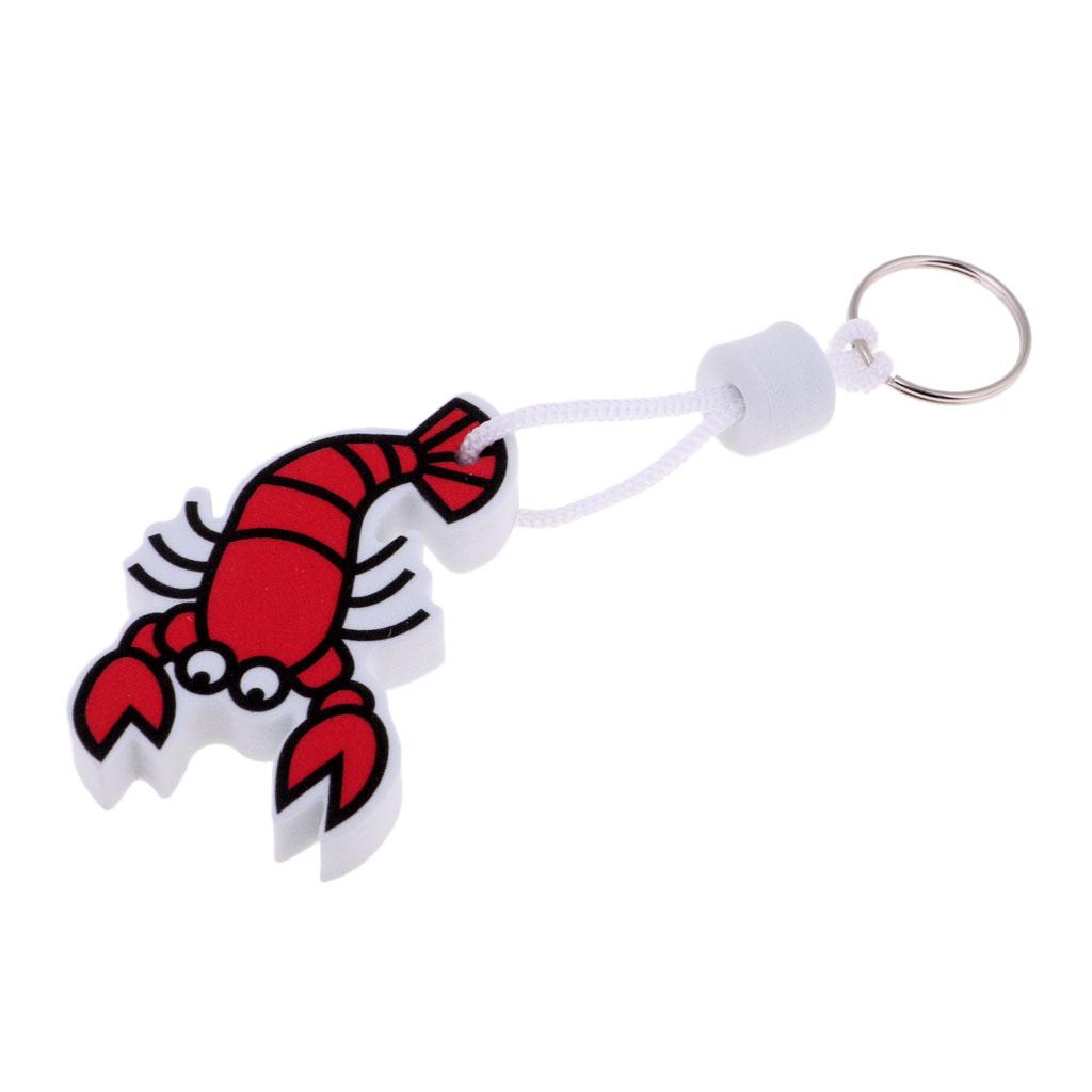 Yacht Sailing Boating Floating Key Ring Keyring Key Chain Crayfish