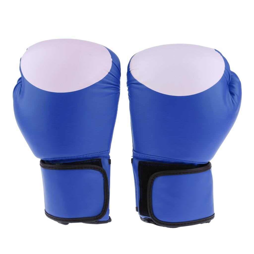 Boxing Gloves Protective Training Gear for Muay Thai/MMA/Kickboxing  Blue