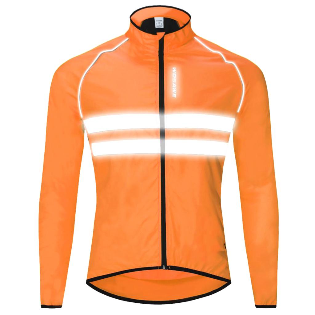 Bicycle Jacket Cycling Jersey Coat Light Wateproof Reflective Jacket XXL