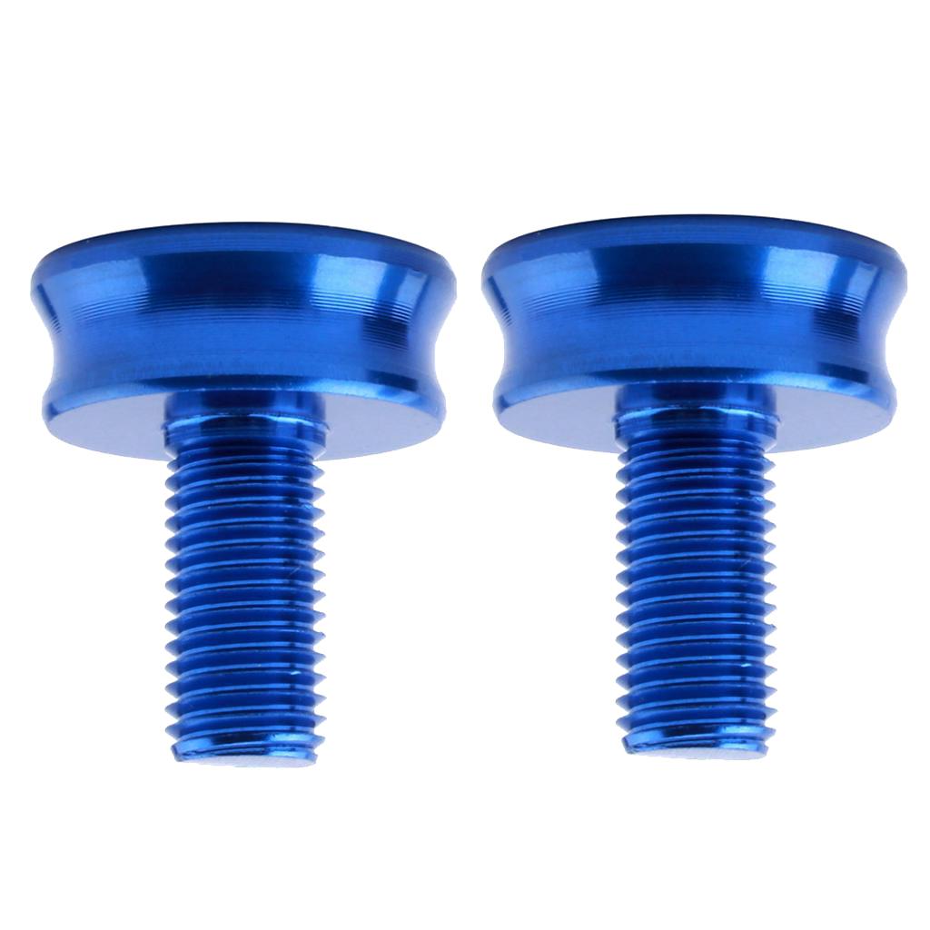 2 Pieces 7075 Aluminum Alloy Bike Bottom Bracket Waterproof Screws Blue