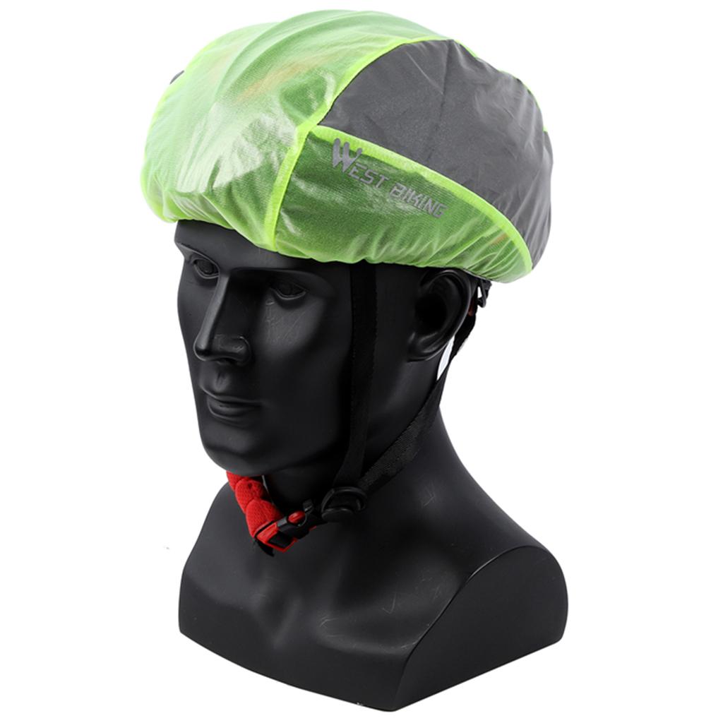 Waterproof Bike Helmet Cover Cycling Windproof Helmet Rain Cover Reflective