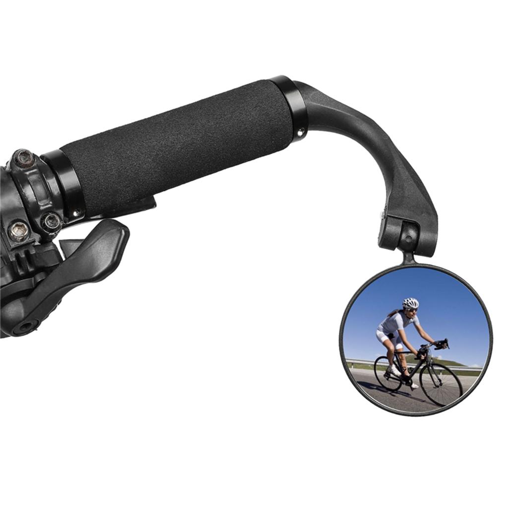 Rotaty Rearview Handlebar Convex Mirror for MTB Cycling Bicycle