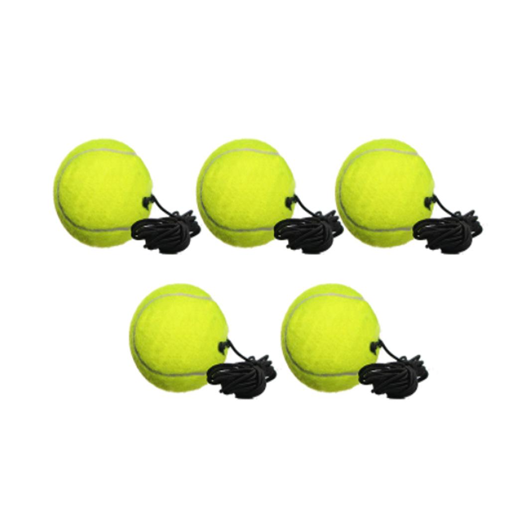 Tennis Trainer Rebound Ball Training Exercise Tool Base with 5 Tennis Ball