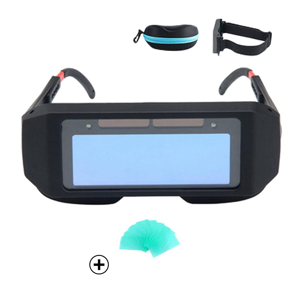 Solar Auto Darkening LCD Welding Goggles Soldering Eyewear Eyes Protection B