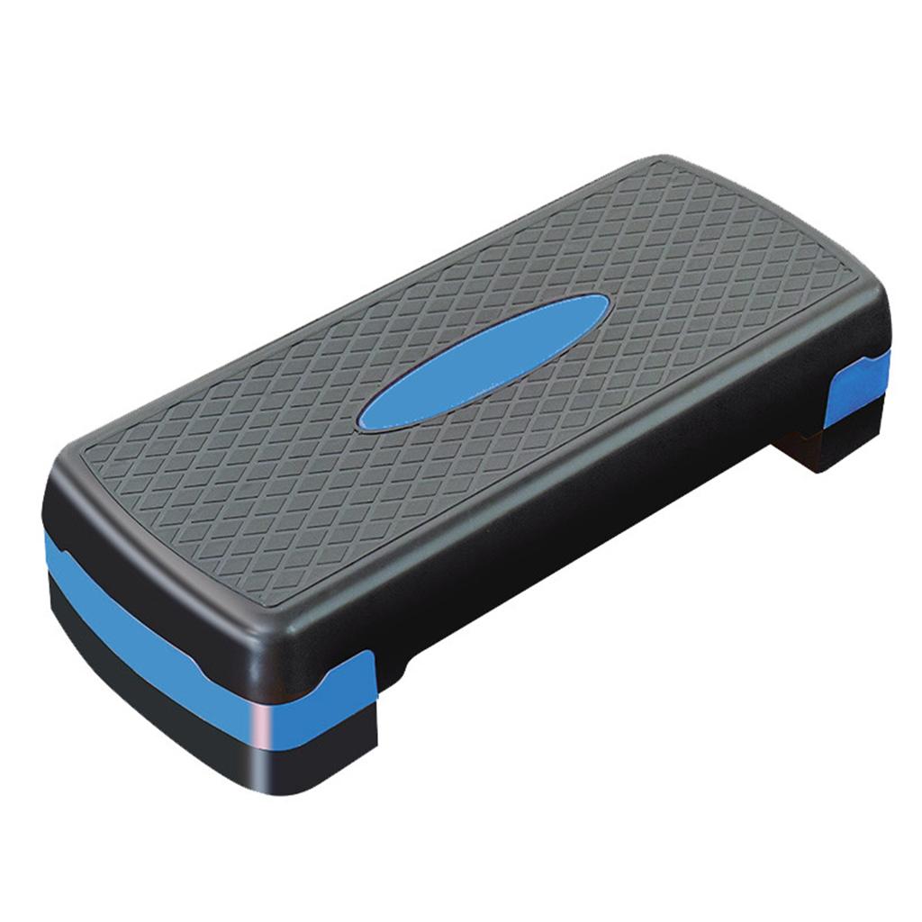 Aerobic Exercise Stepper Deck Riser 26.8in 2-Level Blue