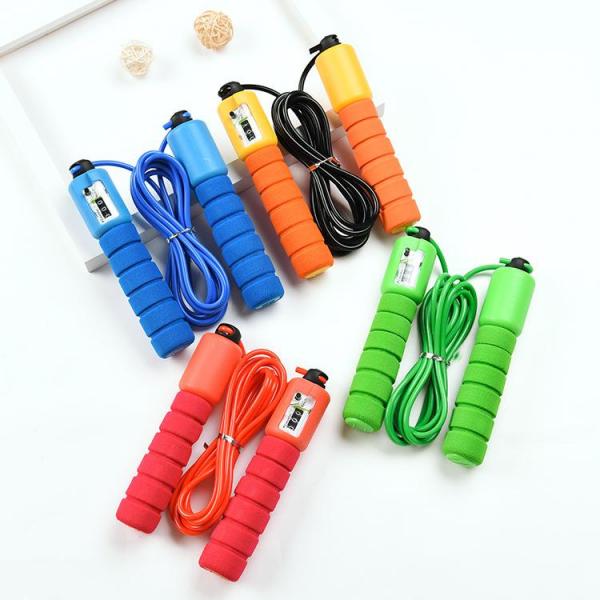 Jump Rope w/ Counter Adult Boxing Exercise Workout Counting Skipping Blue