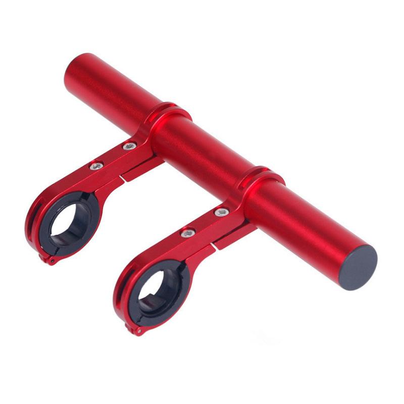 Bike Handlebar Extension Bar Bracket Holder Extender Mount Red 20cm