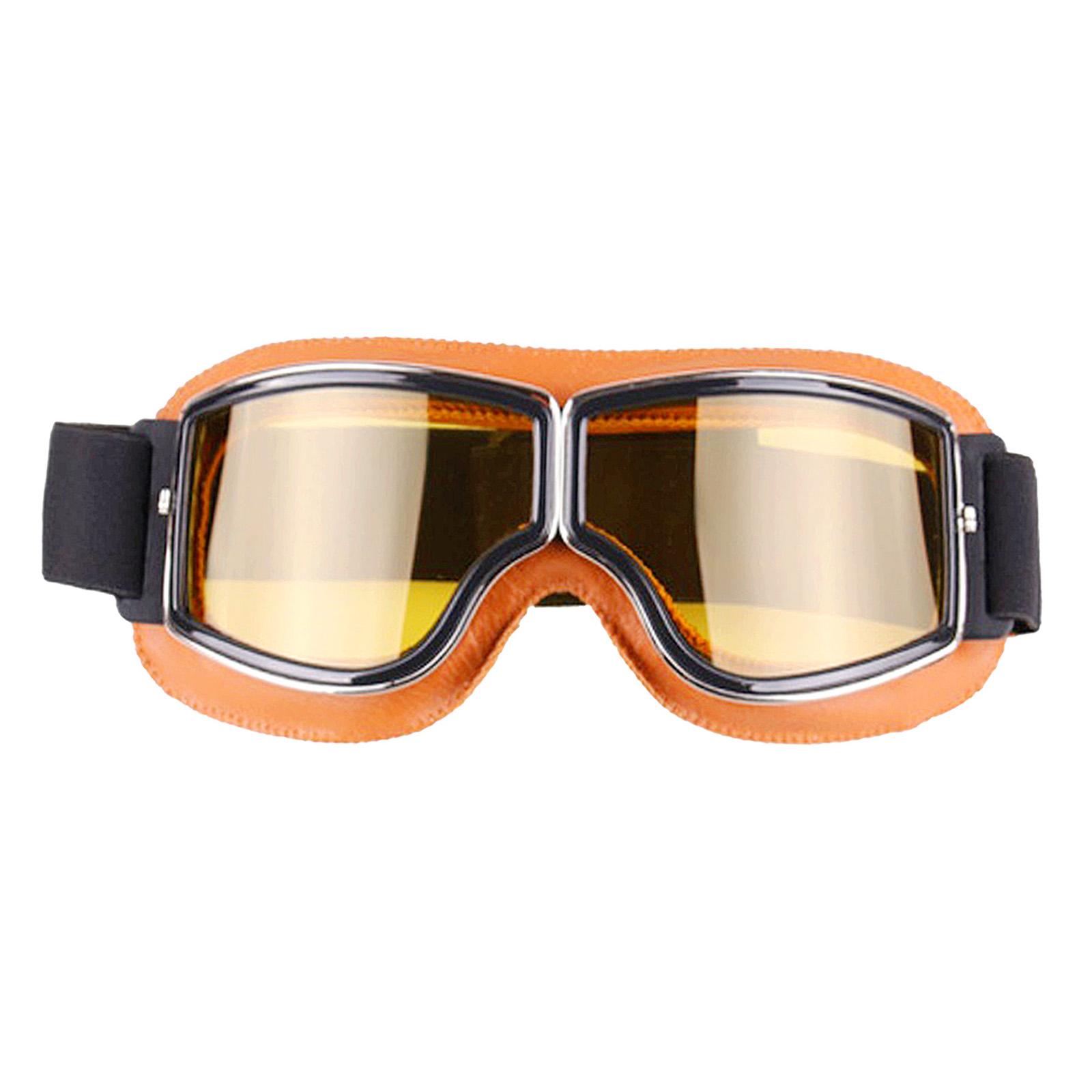 Snow Goggles Ski Snowboarding Wind Proof UV Protective Glasses Brown Frame