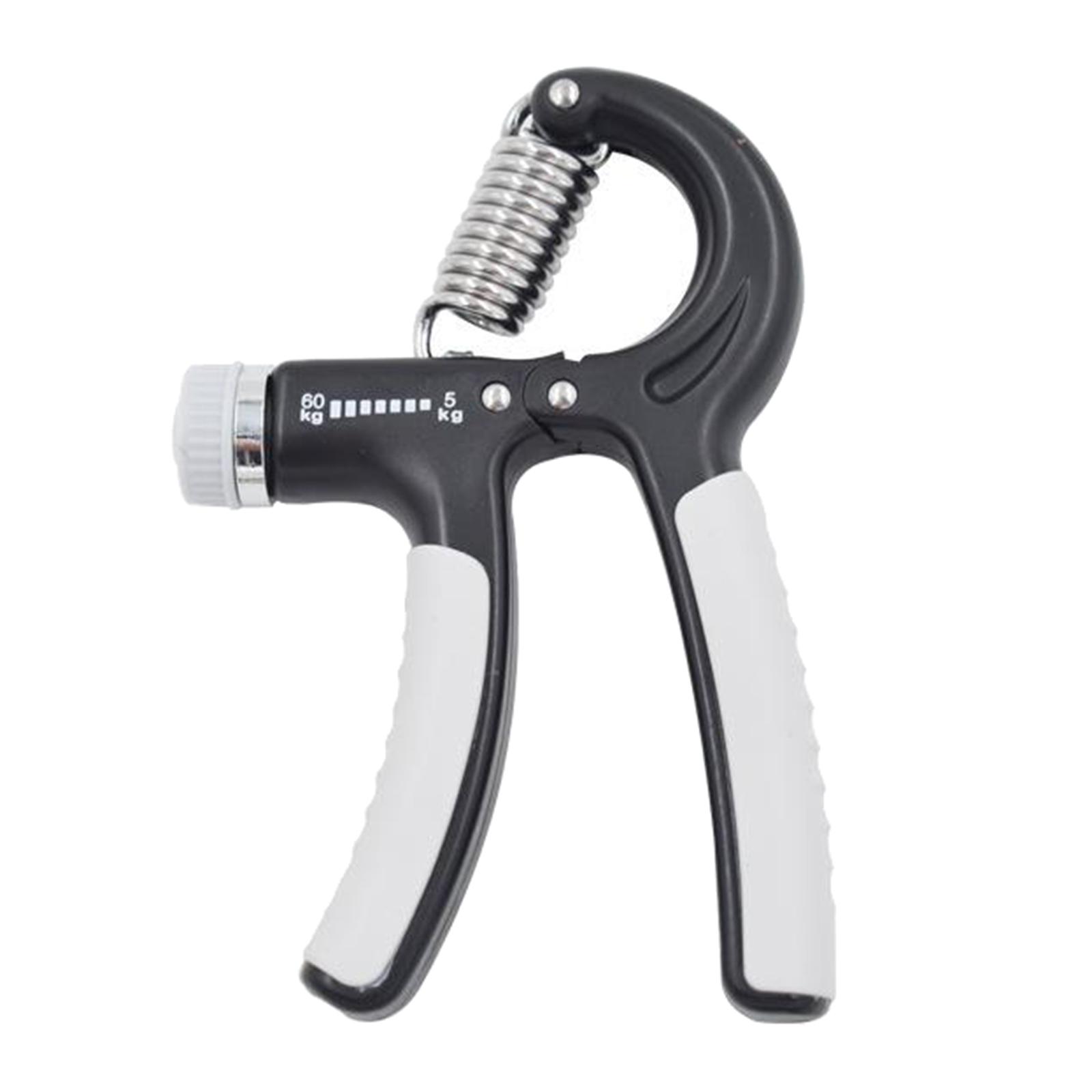 Hand Grip Strengthener Adjustable Wrist Forearm Gripper Exercise Black Gray