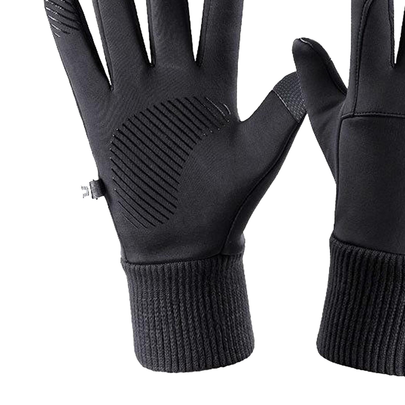 Winter Outdoor Cycling Hiking Sports Gloves Touch Screen L Black K147