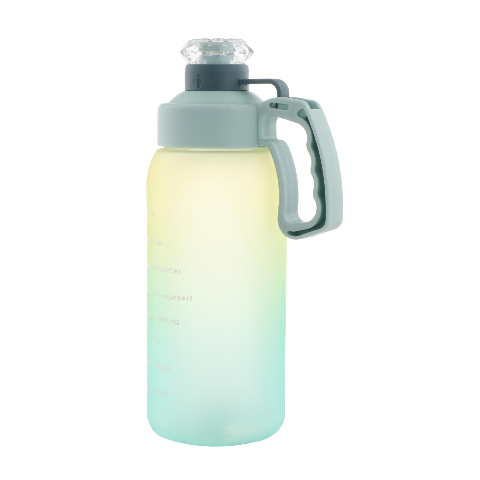 Fitness Sports Water Bottle Portable for Office Gradient Light Blue