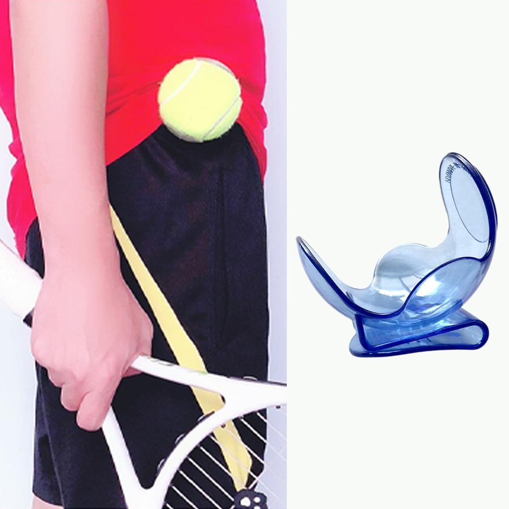 Transparent Tennis Ball Clip Training Gear ABS Tennis Ball Clip Holder blue