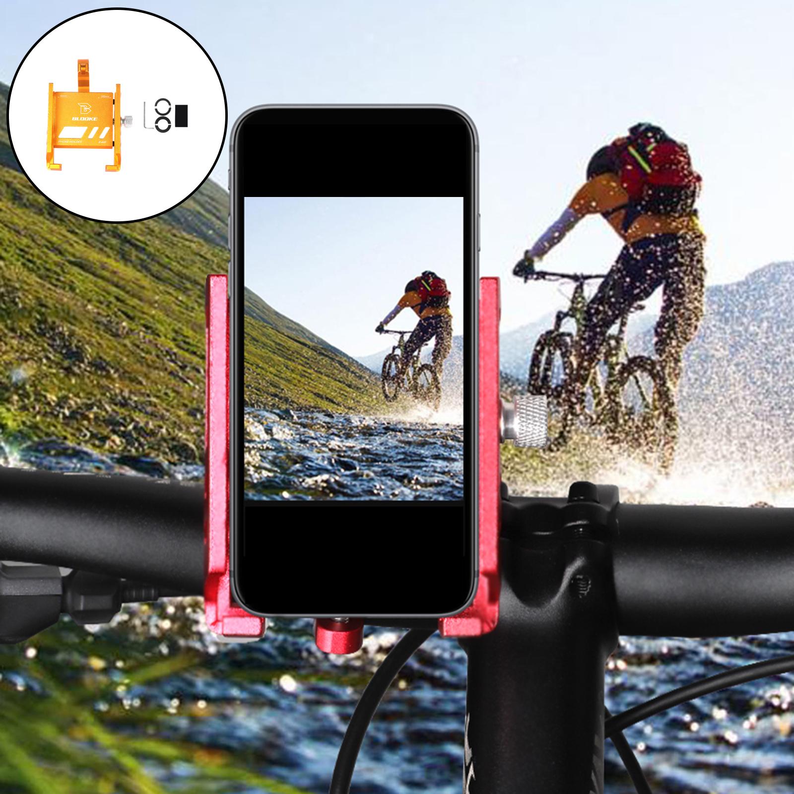 Bicycle Mobile Cellphone Holder for Scooter MTB Road Accessories Gold