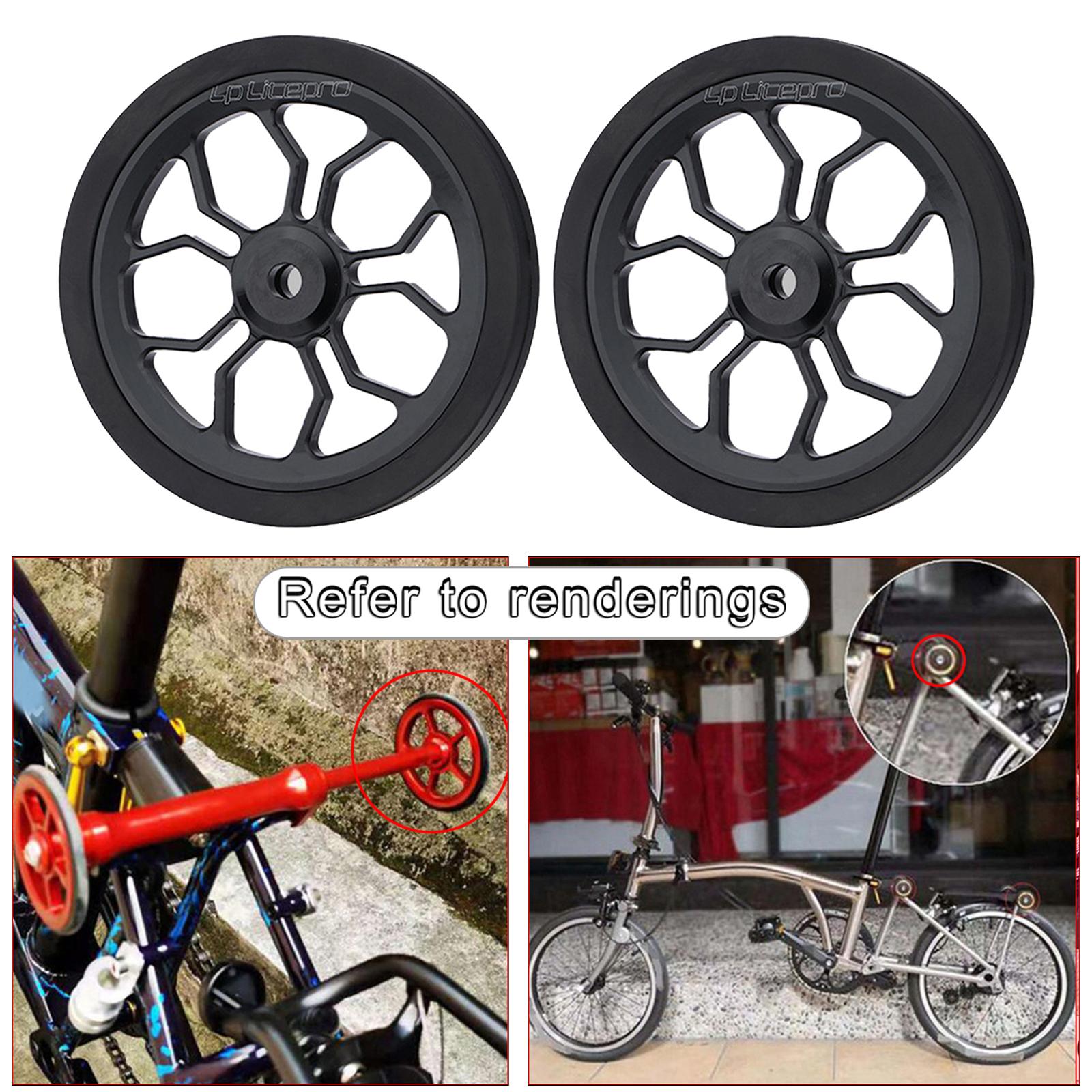 82mm Folding Bike Easy Wheel Repair Parts Components for Bicycle Black