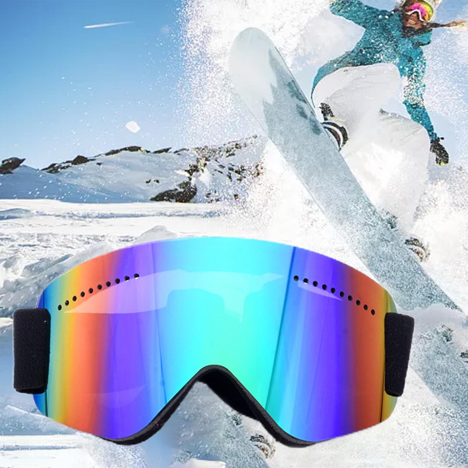 Ski Goggles Women Men Windproof Sunglasses for Cycling Skating Snowmobile Green