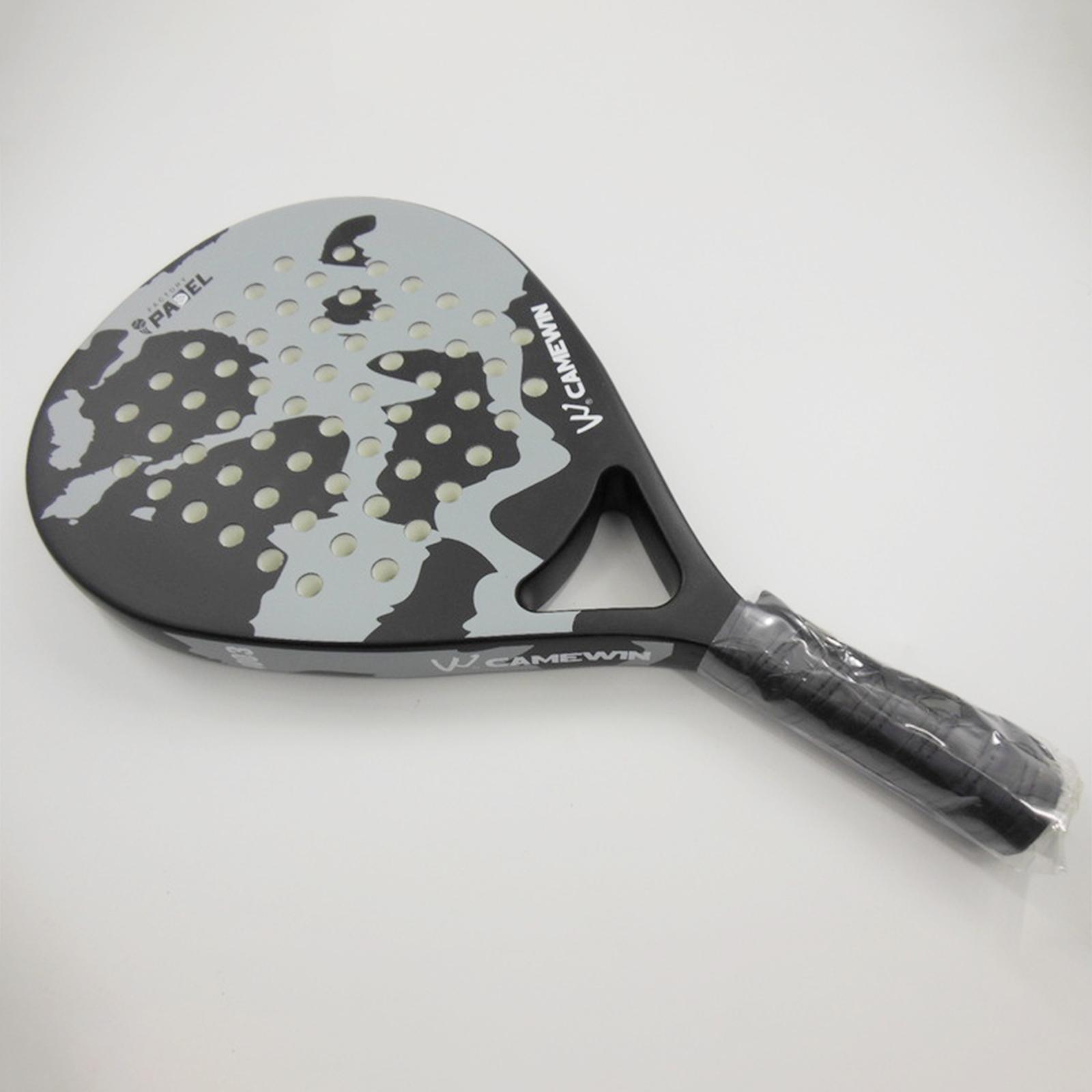 Pro Paddle Tennis Racket Student Beginner Adult Carbon Fiber Grit Face