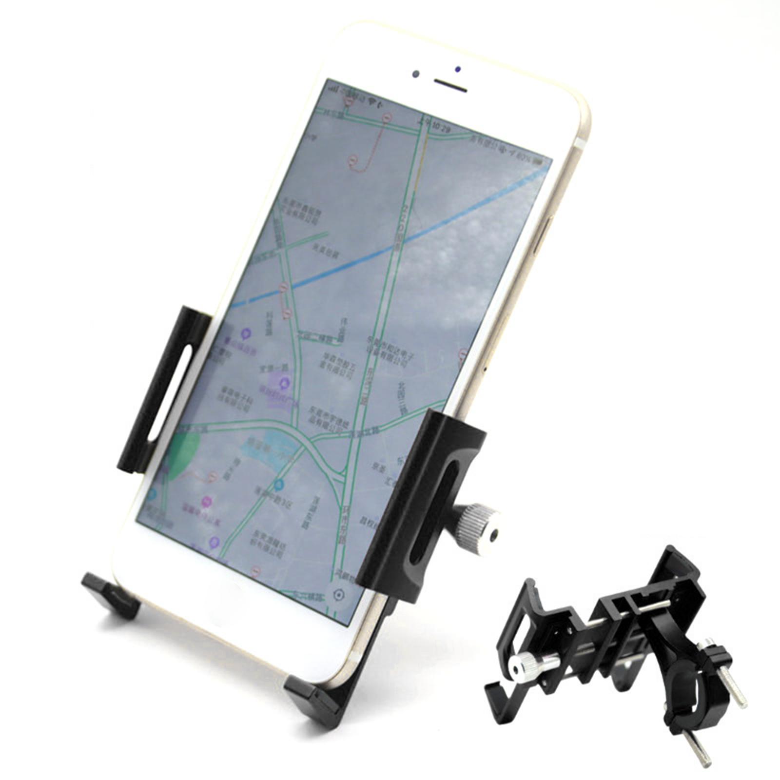 Bike Phone Mount Motorcycle Phone Mount Scooter Bracket Aluminum Alloy Black