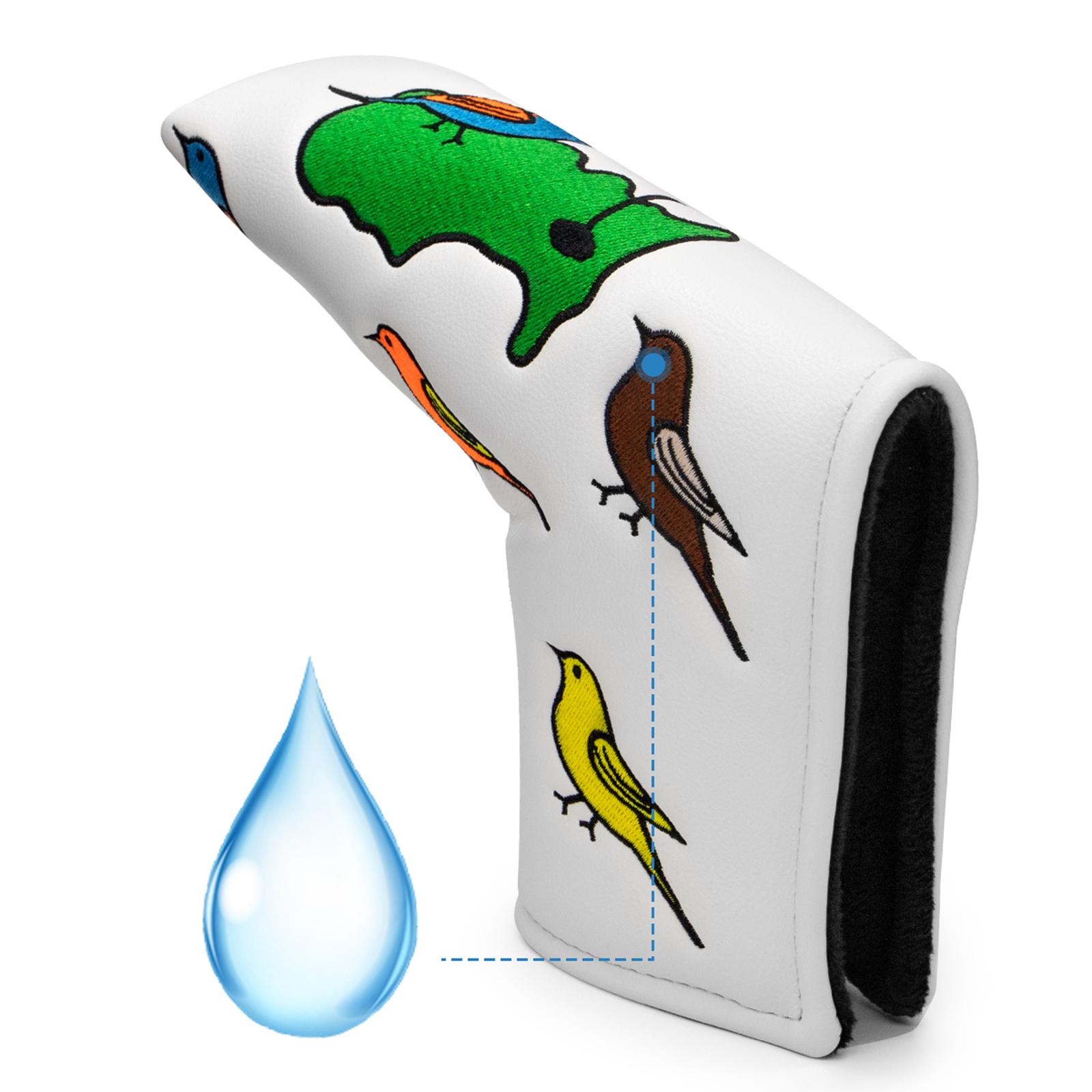 PU Leather Golf Putter Head Cover Golf Club Headcovers Magnetic Closure