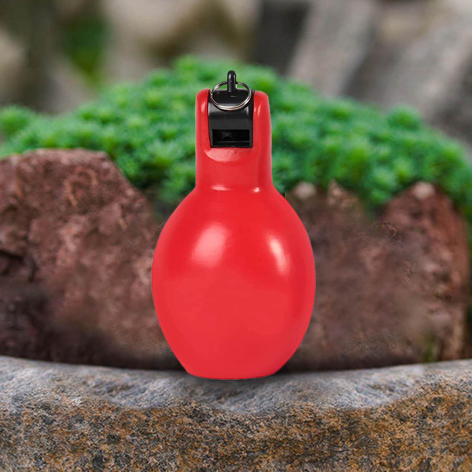 Squeeze Whistle Outdoor for Coach Survival Loud Equipment  Red