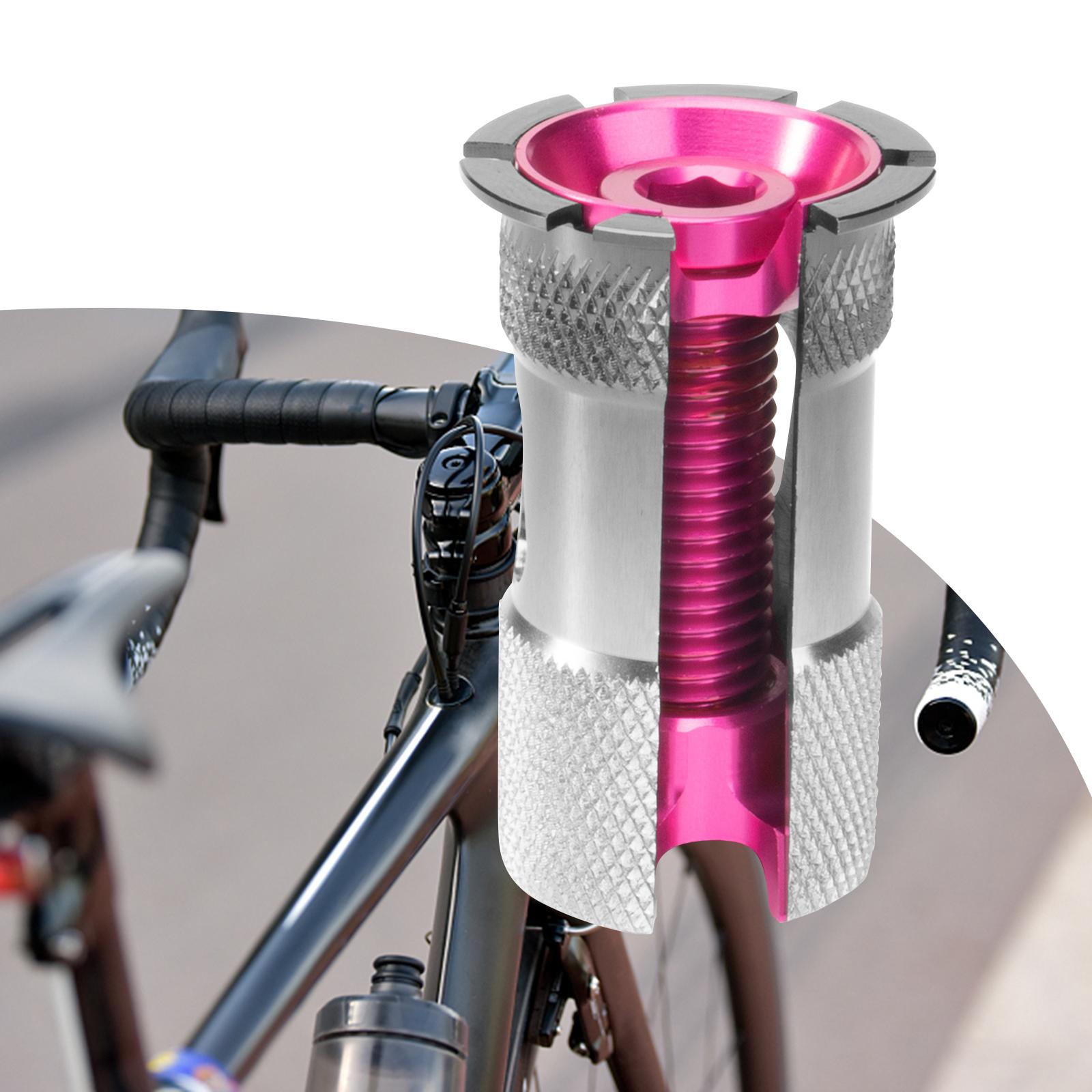 Bike Headset Expander Front Fork Accs MTB BMX Spare Replace Repair 28.6mm Pink