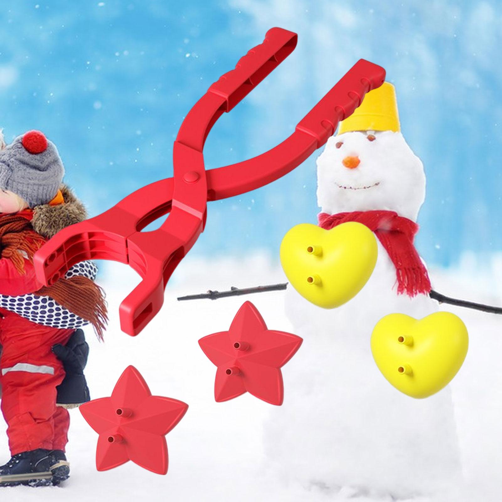 Snowball Maker Clip Winter Creative for Children Games Snow Ball Fights Pentagram Heart
