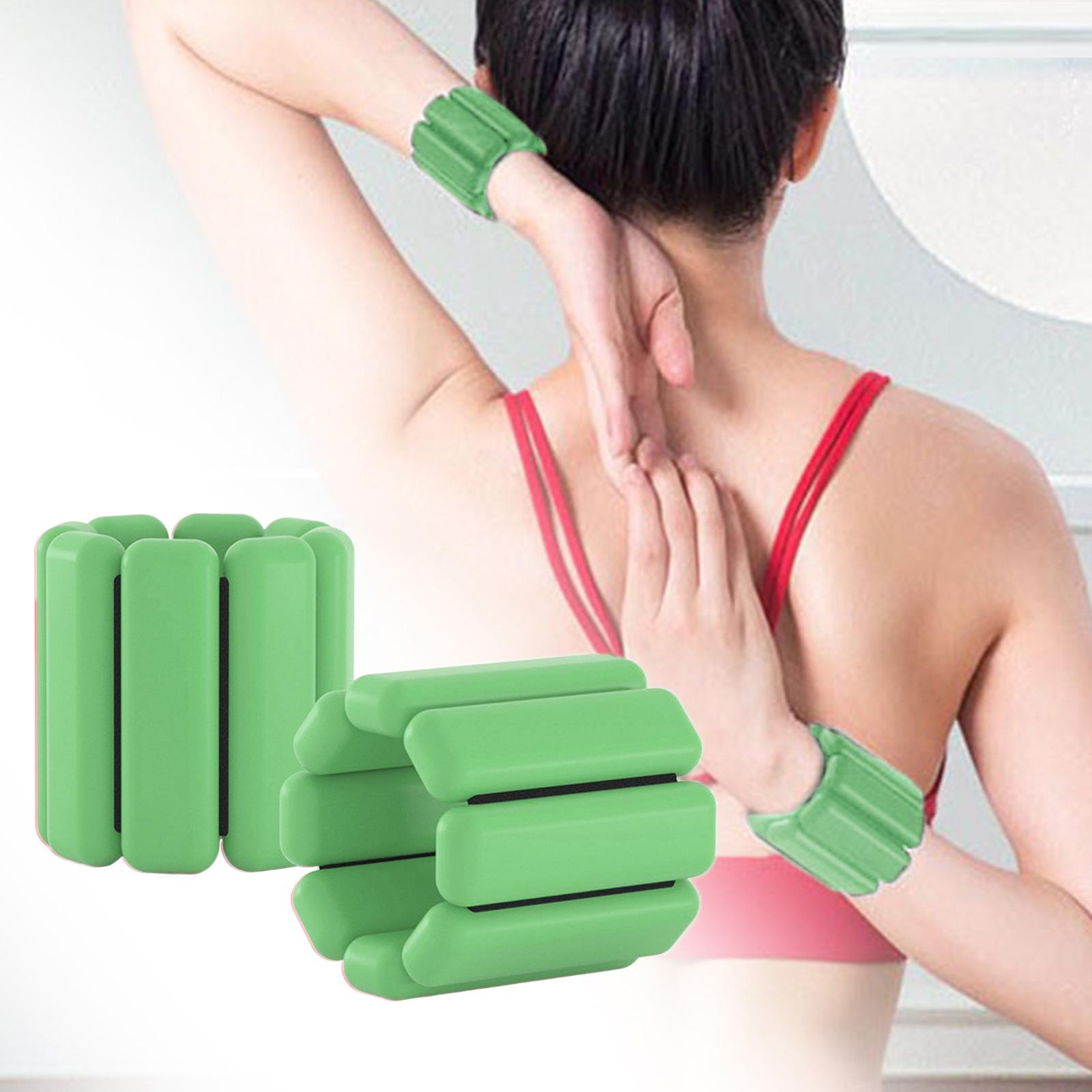 Wearable Wrist Ankle Weights Walking Adjustable Aerobics Pilates Dance Green